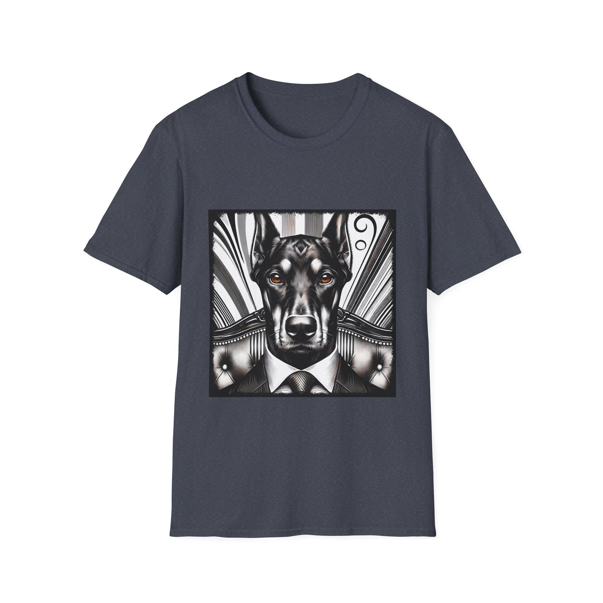 Doberman Pinscher B&W Bold Eyes  | Unisex Dog T-Shirt
