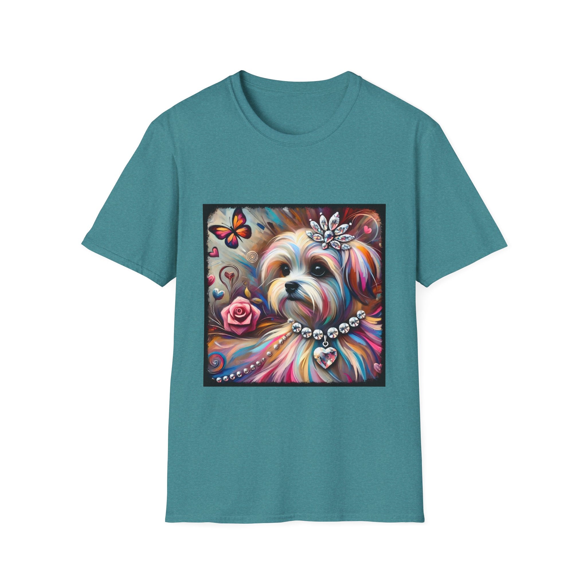 Maltese Diamond Heart Classic | Unisex Dog T-Shirt