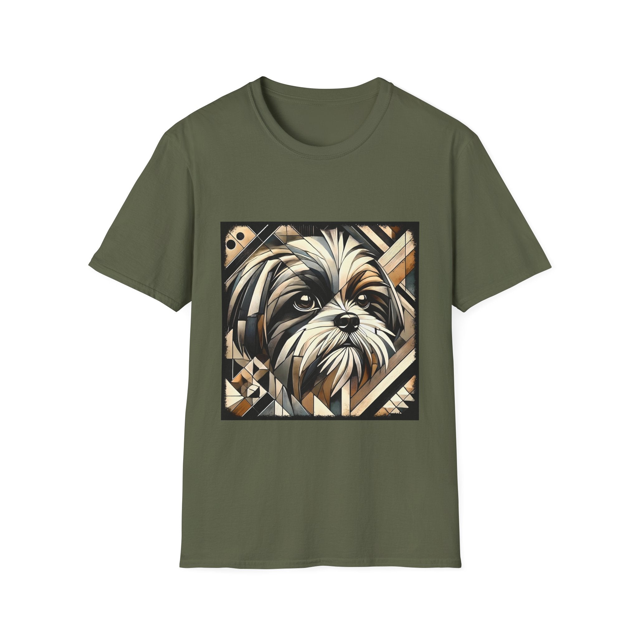Shih Tzu Bold Geometric | Unisex Dog T-Shirt