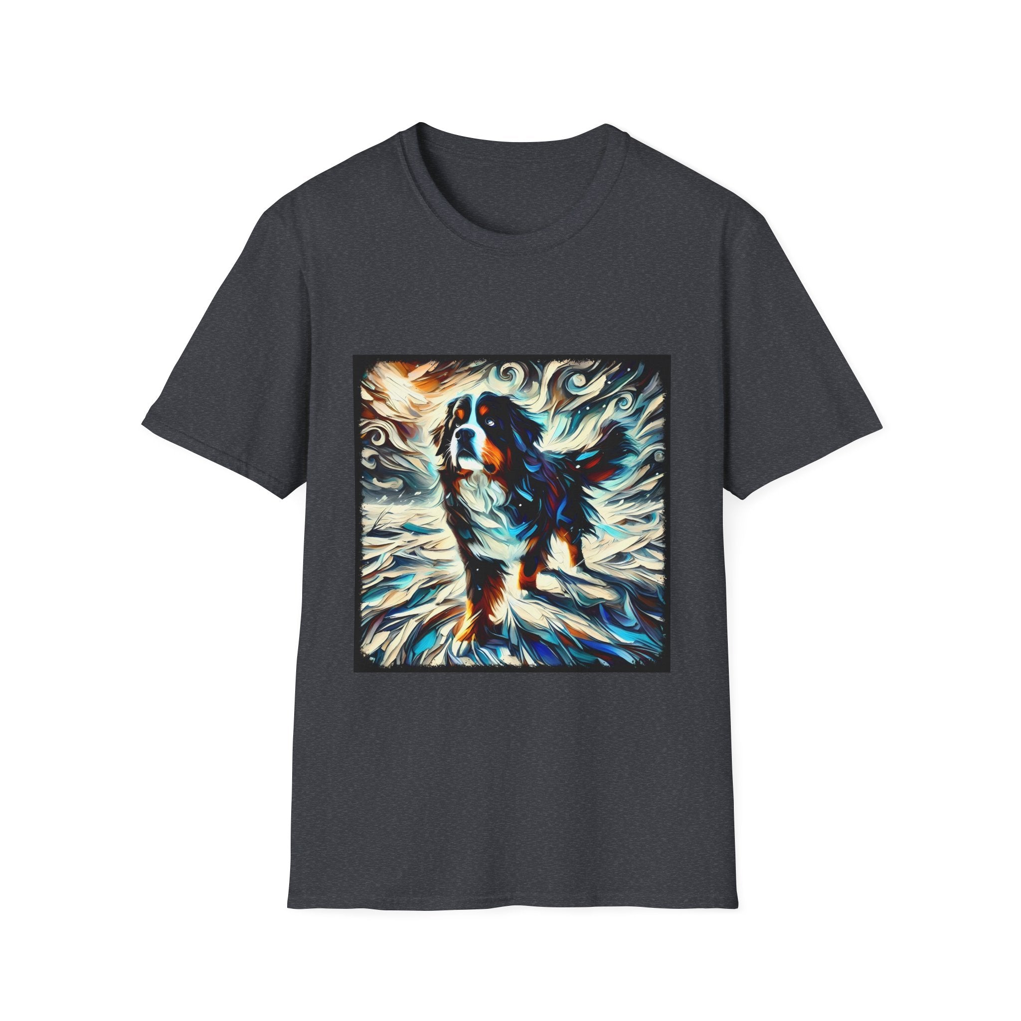 Bernese Mountain Dog Snow Swirl | Unisex Dog T-Shirt