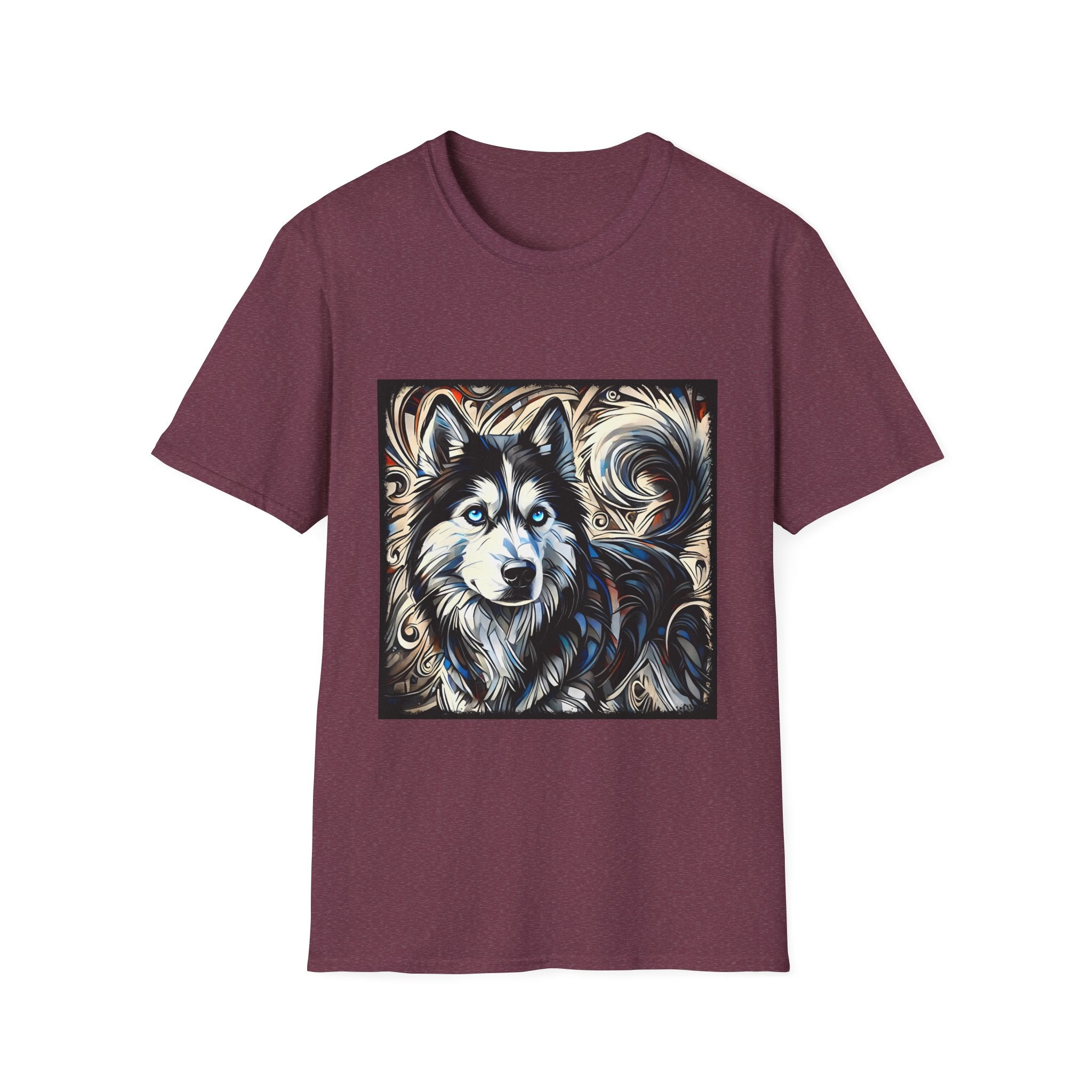 Siberian Husky Ice Swirl | Unisex Dog T-Shirt