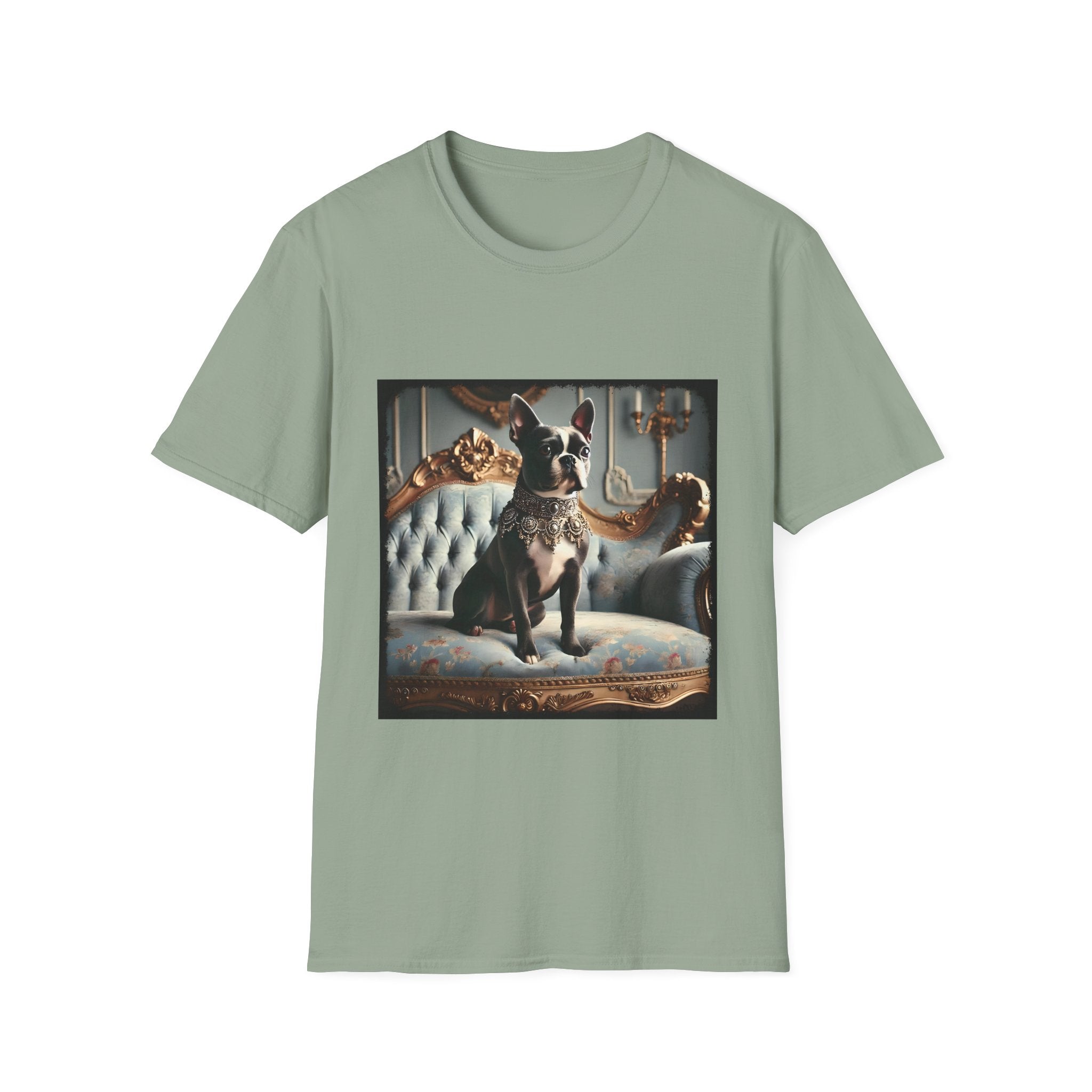 Boston Terrier Blue Royalty | Unisex Dog T-Shirt