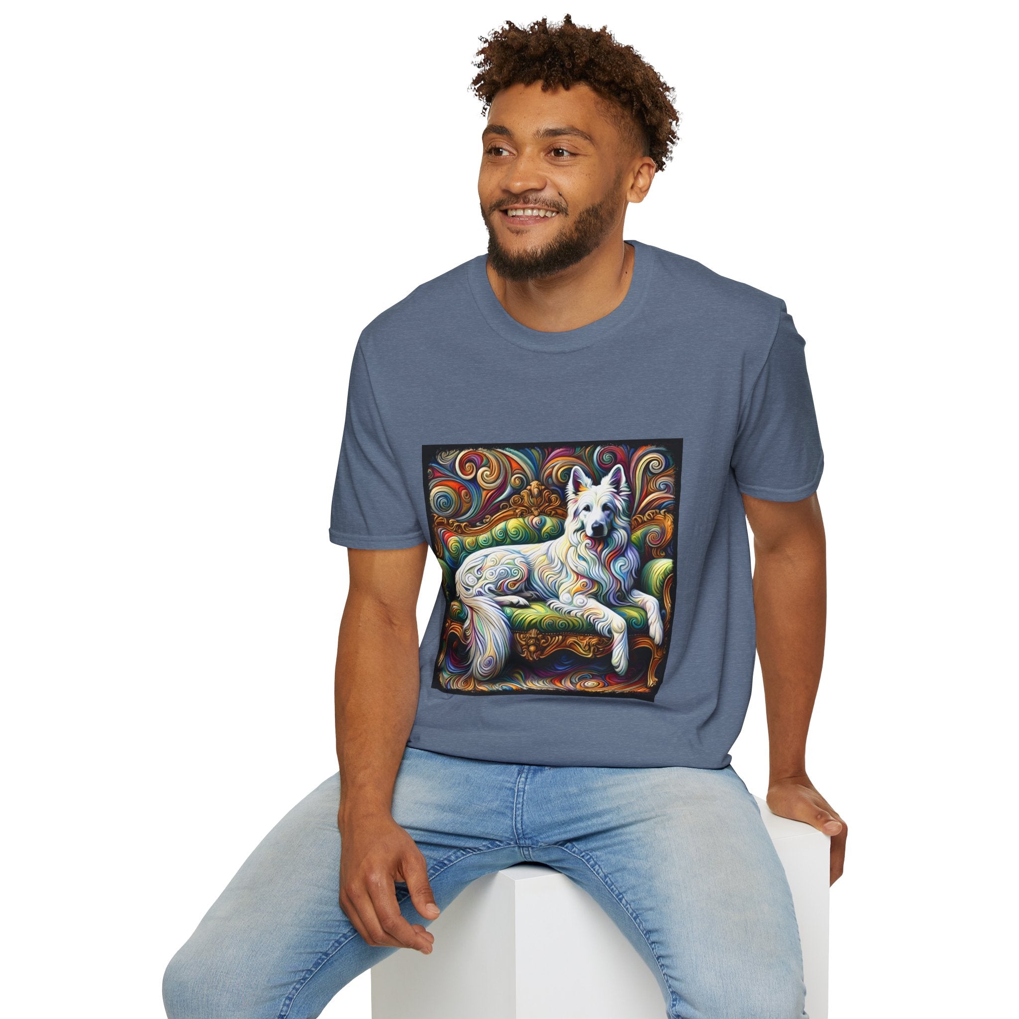 German Shepherd Intense Swirl | Unisex Dog T-Shirt