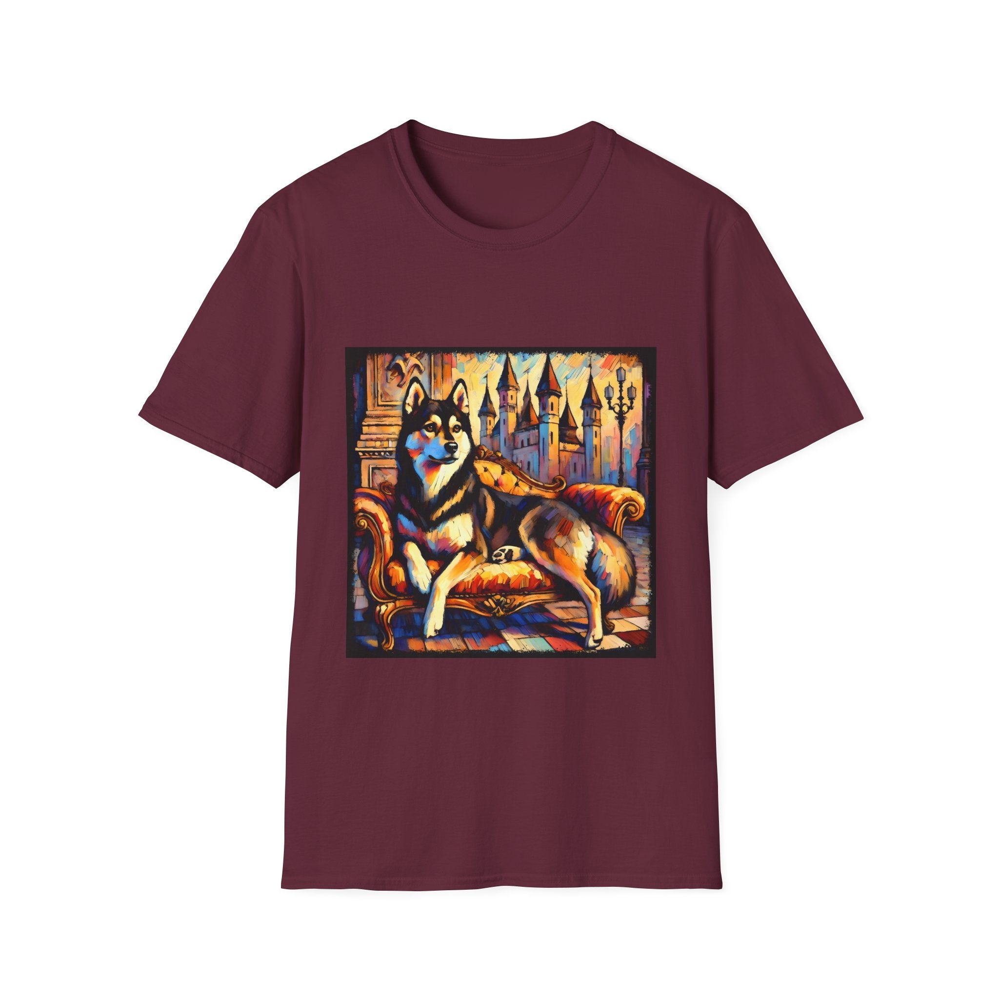 Siberian Husky Watercolor Classic | Unisex Dog T-Shirt