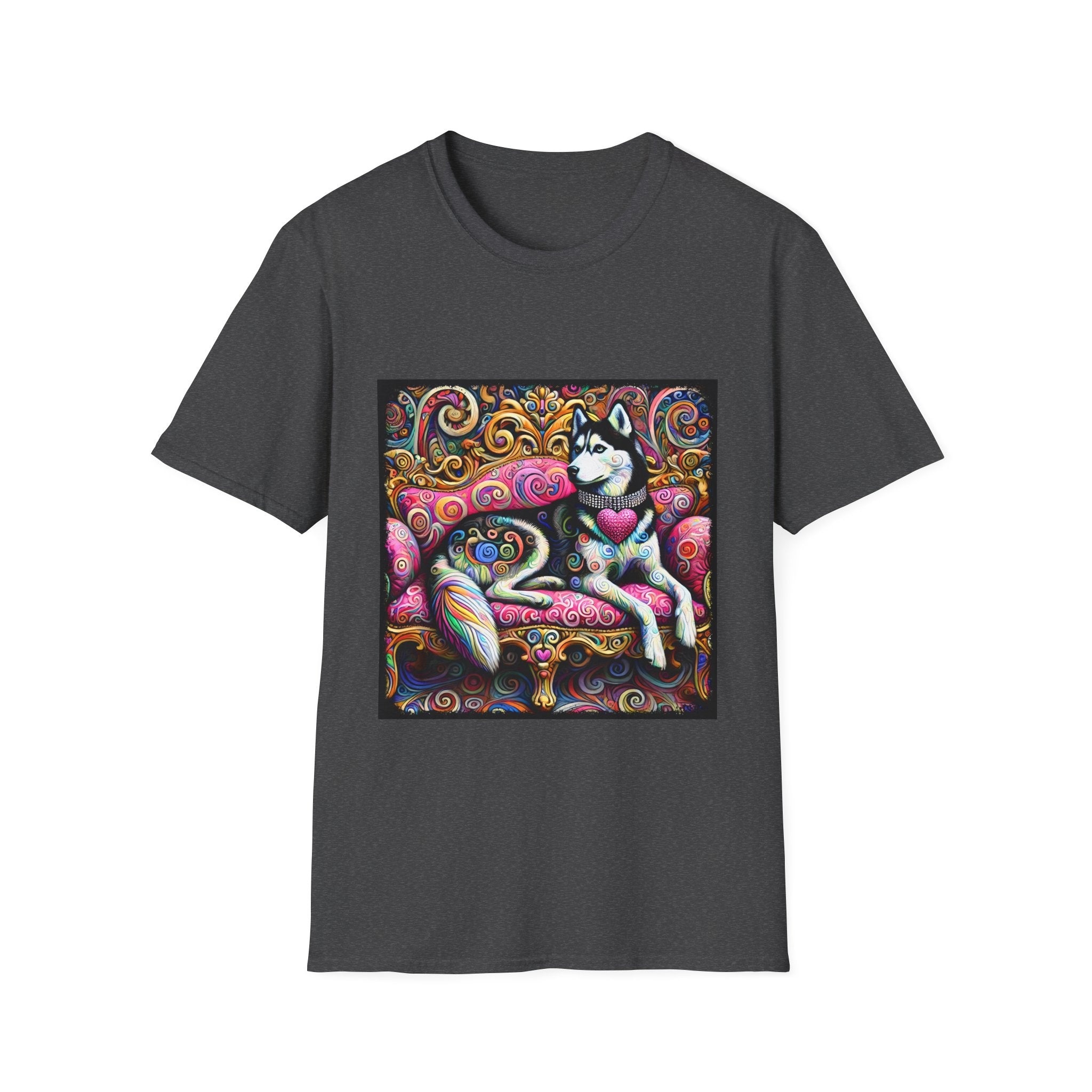 Siberian Husky Love Swirl | Unisex Dog T-Shirt