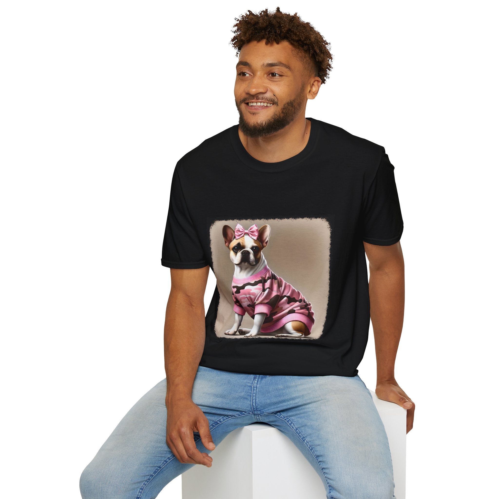 French Bulldog Camo Chic | Unisex Dog T-Shirt
