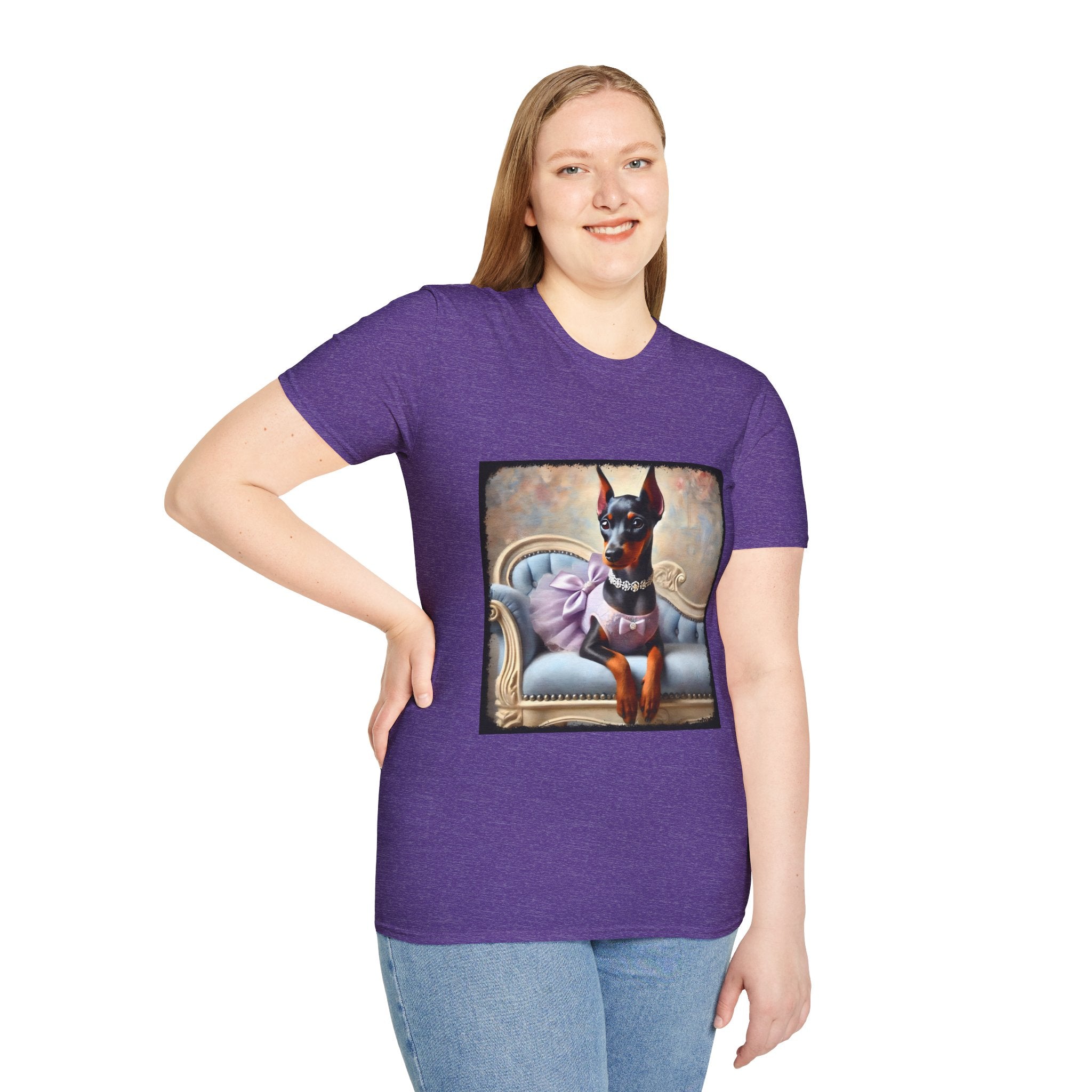 Doberman Pinscher Purple Princess Classic | Unisex Dog T-Shirt