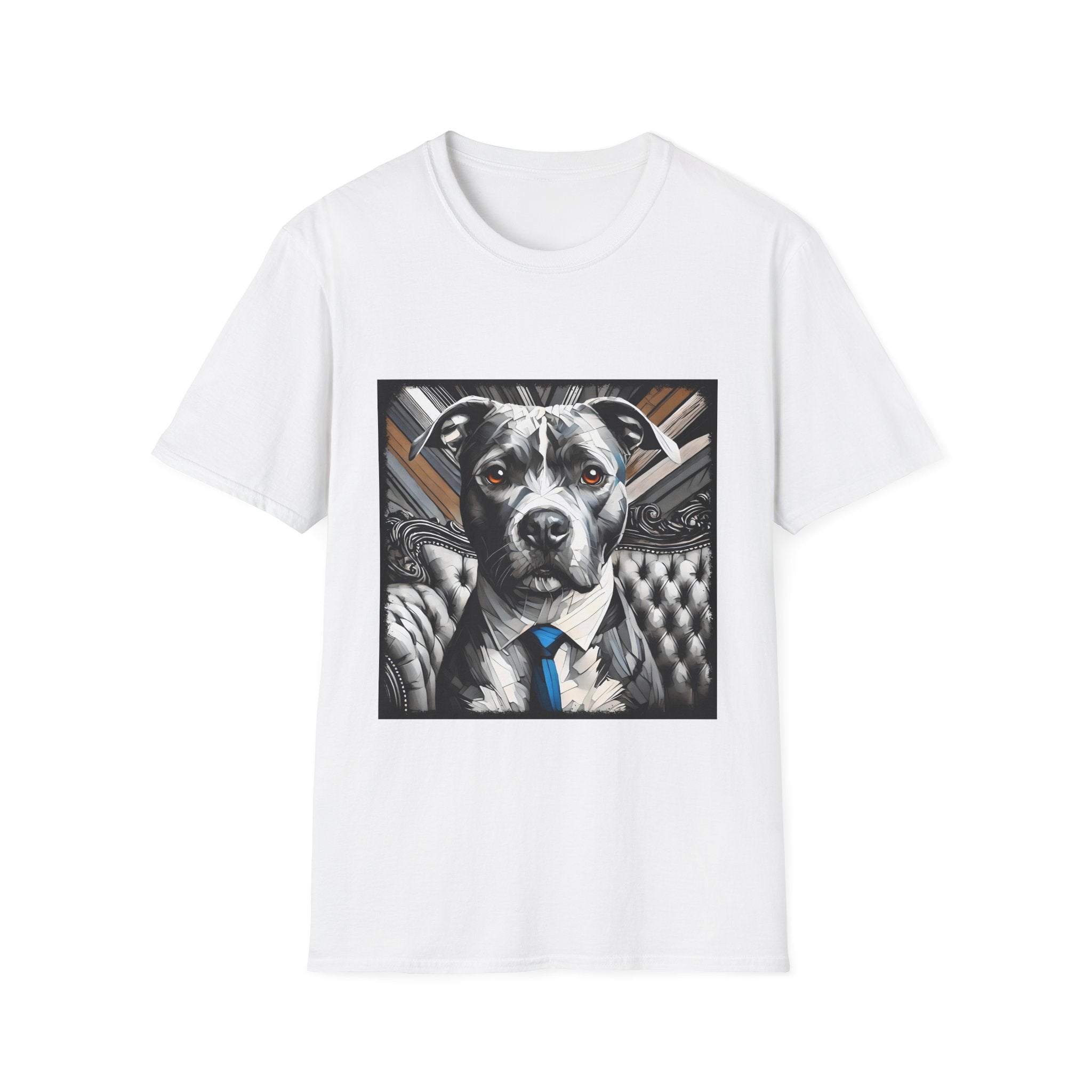 American Pit Bull Terrier B&W Bold Eyes | Unisex Dog T-Shirt