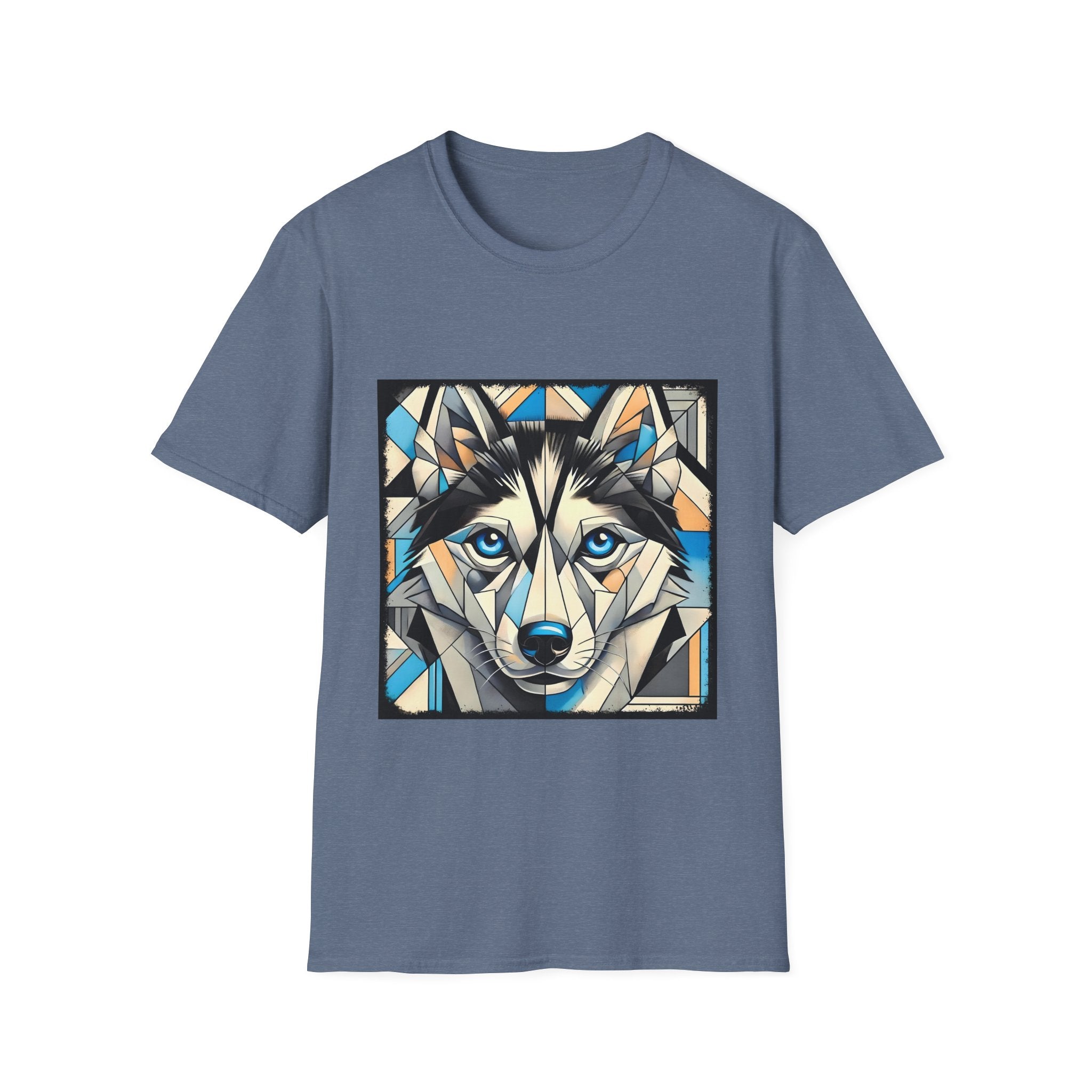 Siberian Husky Bold Geometric | Unisex Dog T-Shirt