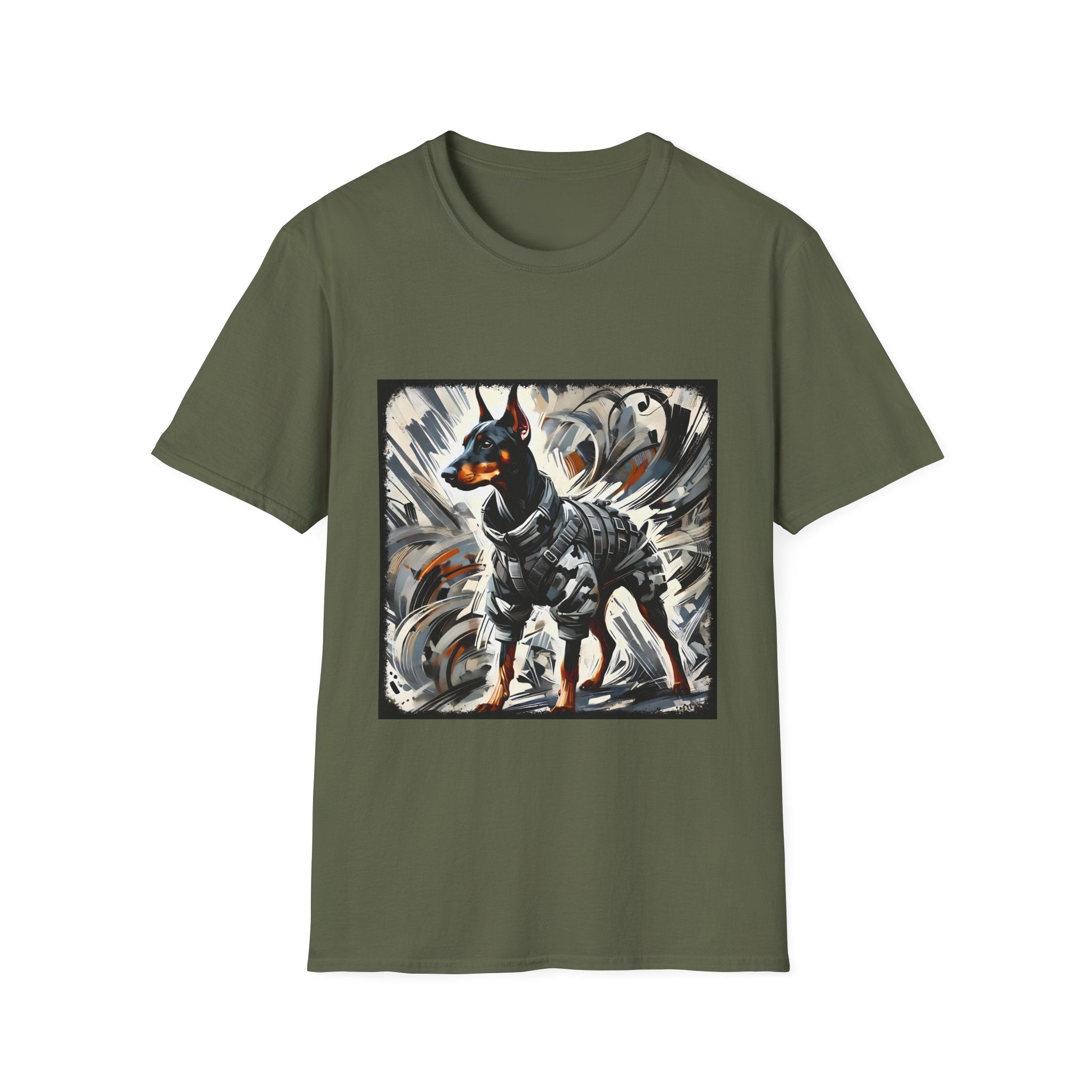 Doberman Pinscher Bold Armor Classic | Unisex Dog T-Shirt