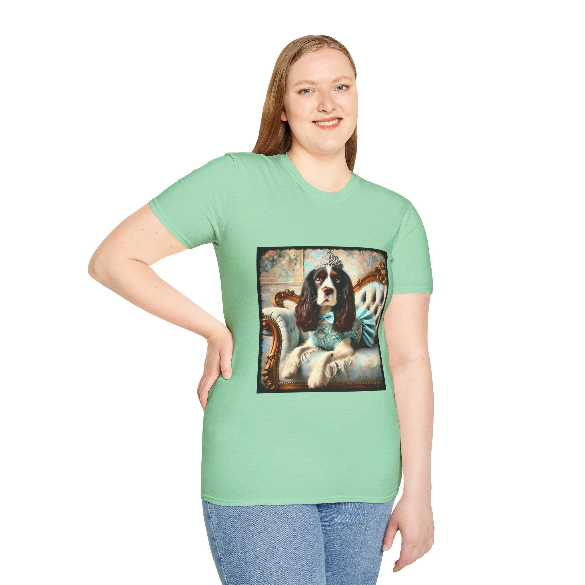 English Springer Spaniel Teal Princess Classic | Unisex Dog T-Shirt