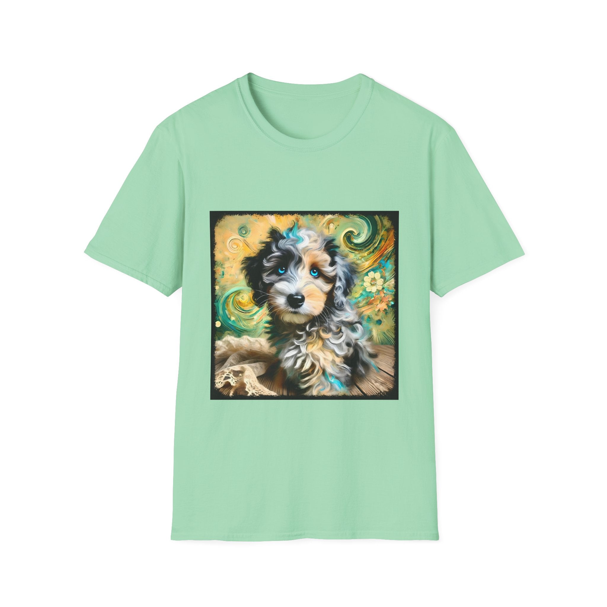 Aussiedoodle Emerald Swirl | Unisex Dog T-Shirt