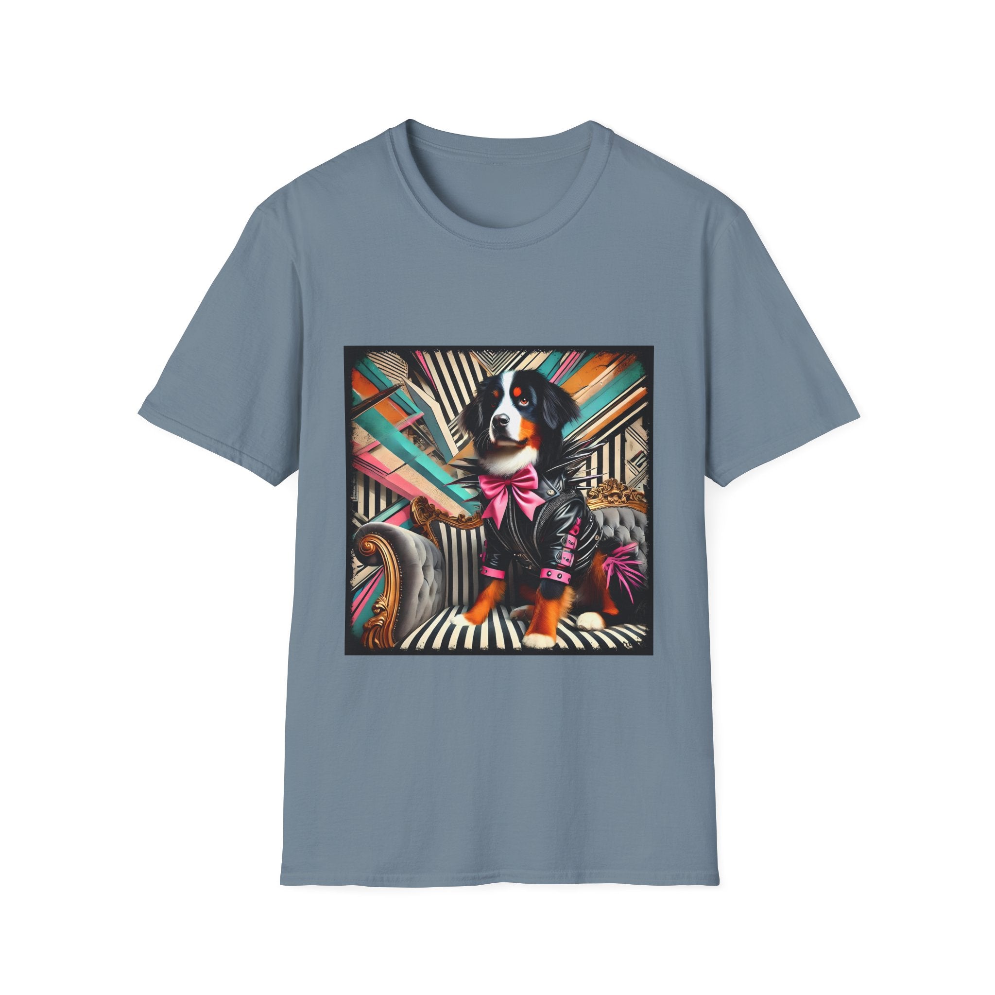 Bernese Mountain Dog Bold Rocker| Unisex Dog T-Shirt