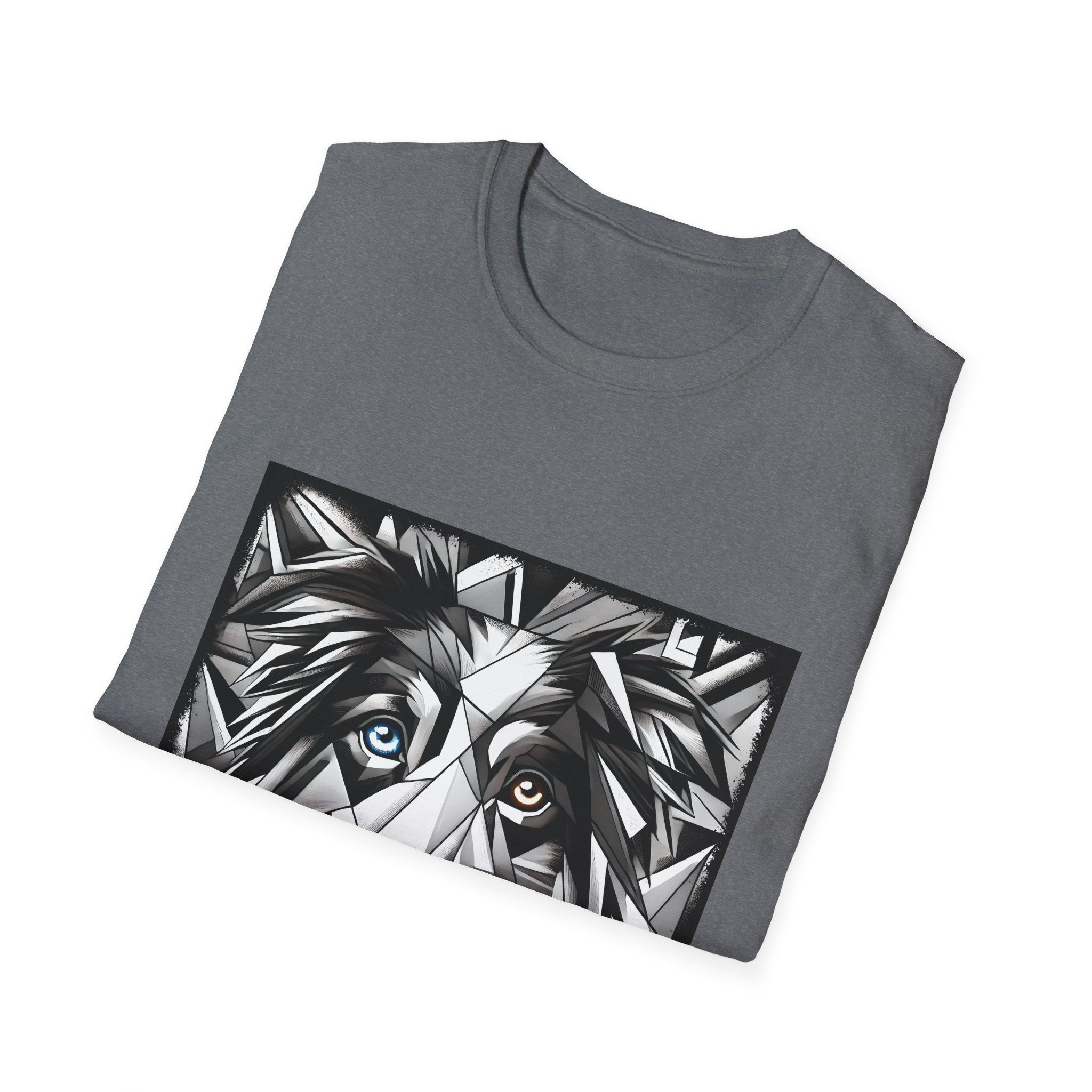 Australian Shepherd Bold Eyes Geometric | Unisex Dog T-Shirt