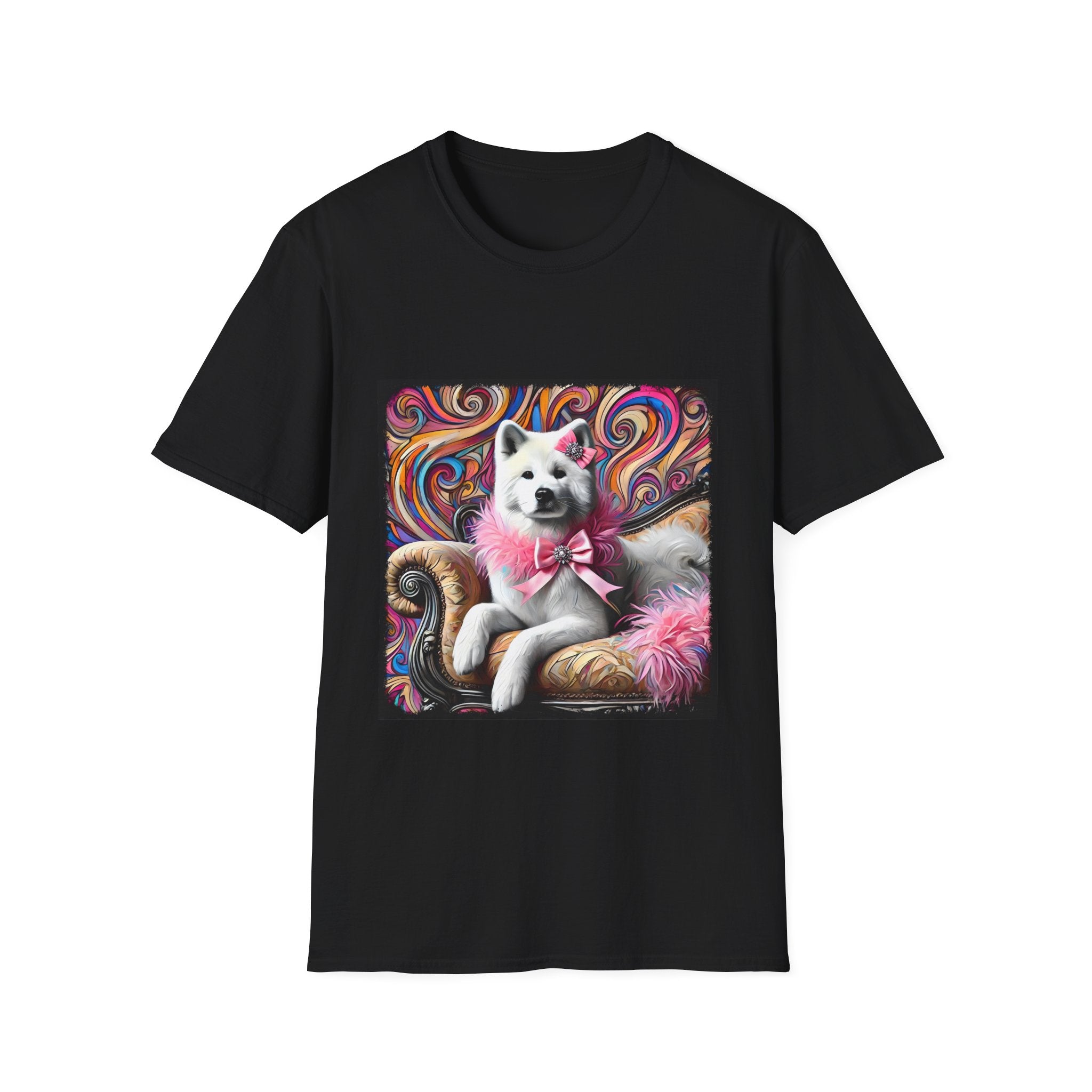 Akita Pink Sass Swirl | Unisex Dog T-Shirt