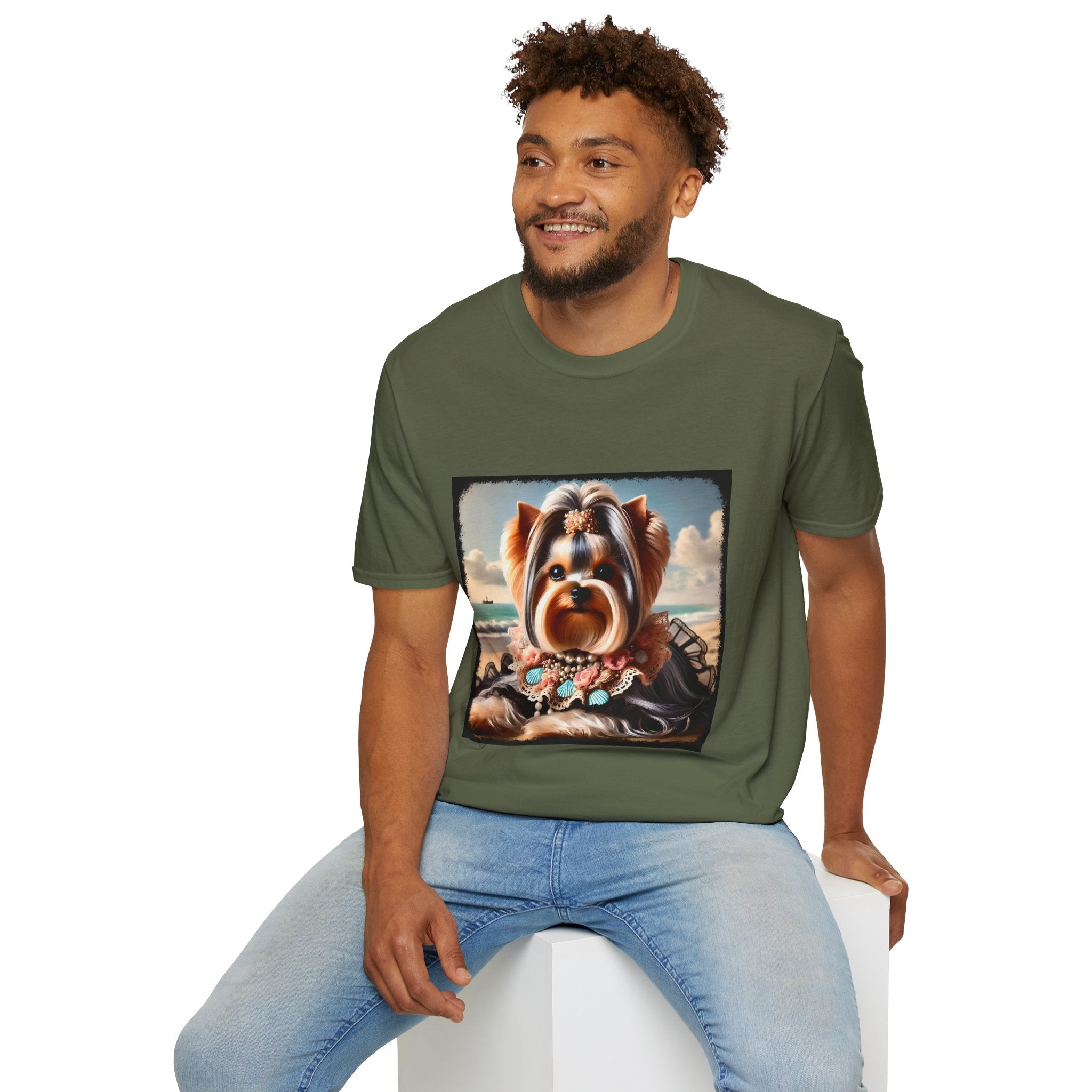 Yorkshire Terrier Beach Beauty | Unisex Dog T-Shirt
