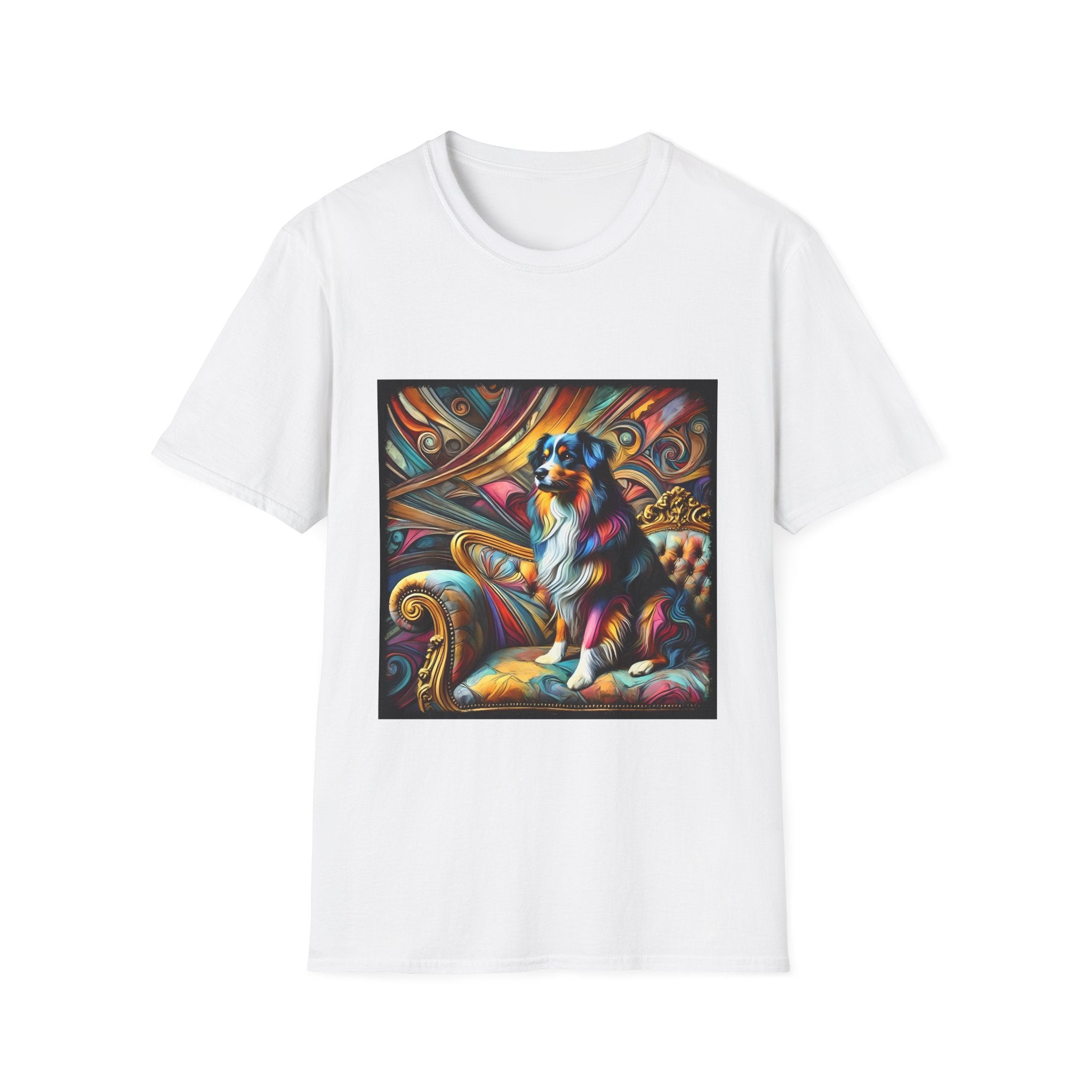 Australian Shepherd Vivd Swirl | Unisex Dog T-Shirt