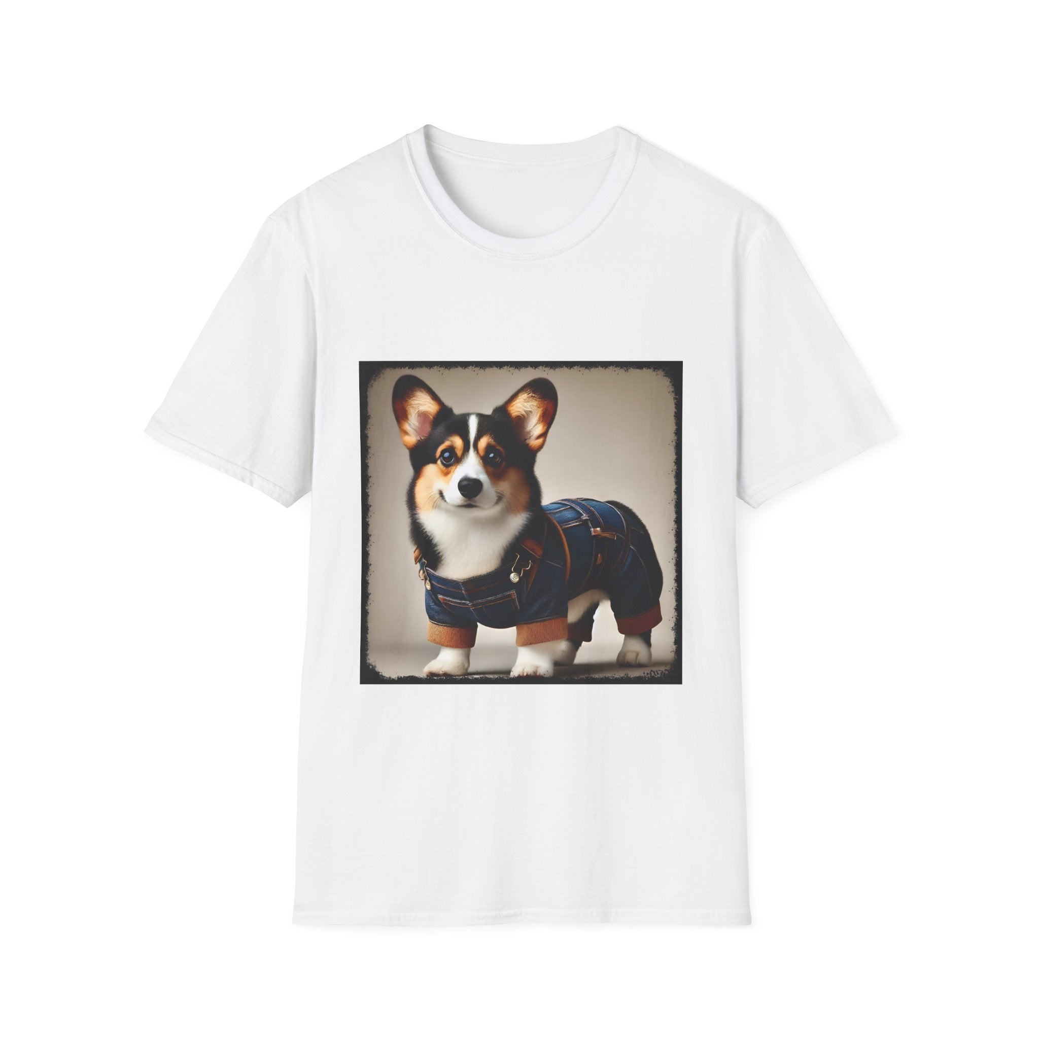 Pembroke Welsh Corgi Denim Doll | Unisex Dog T-Shirt