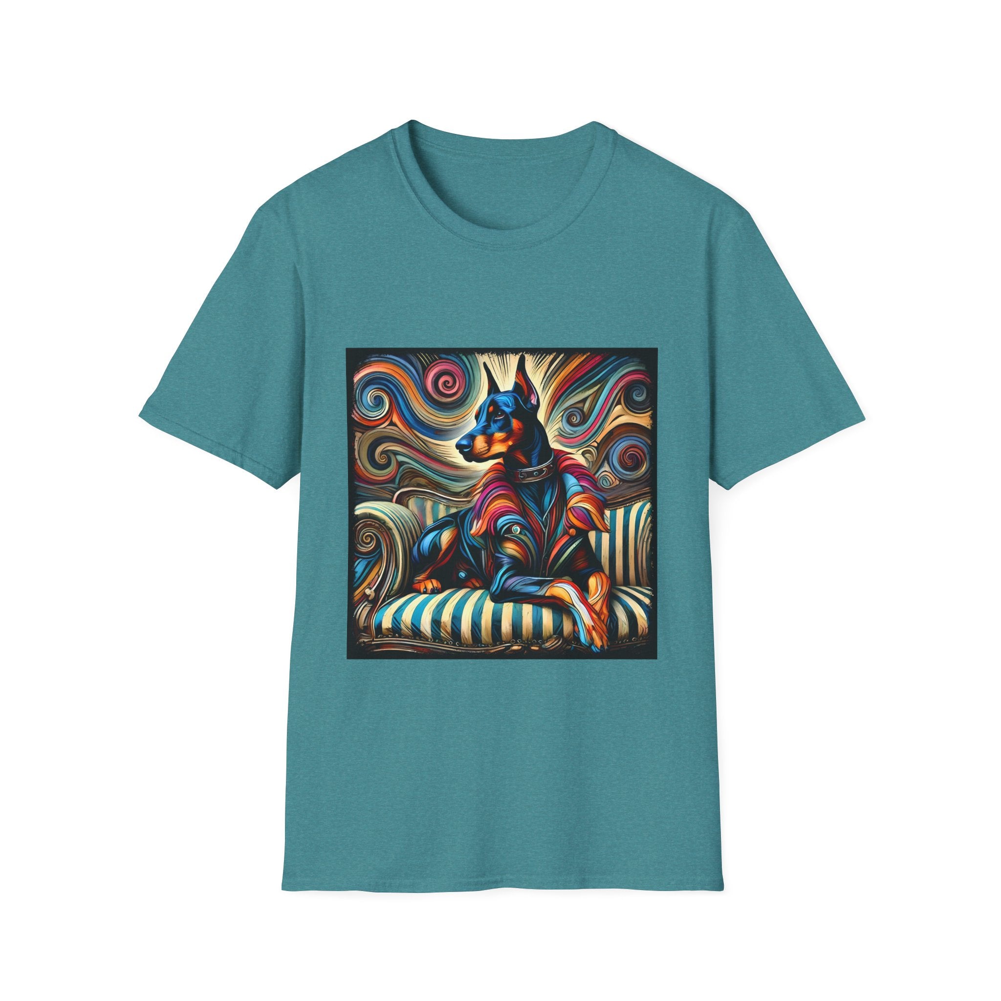 Doberman Pinscher Vivid Rebel | Unisex Dog T-Shirt