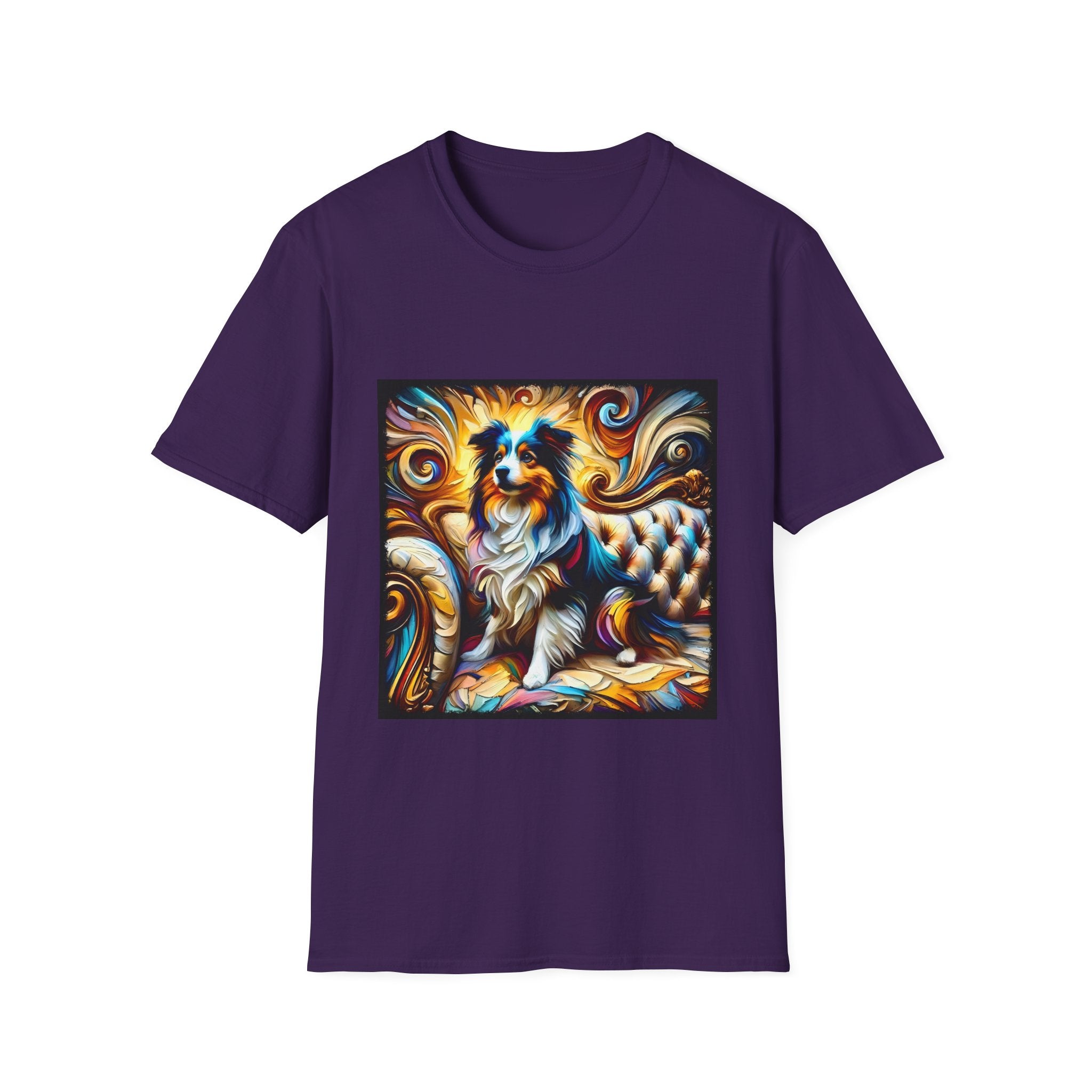 Miniature American Shepherd Sunburst Swirl | Unisex Dog T-Shirt