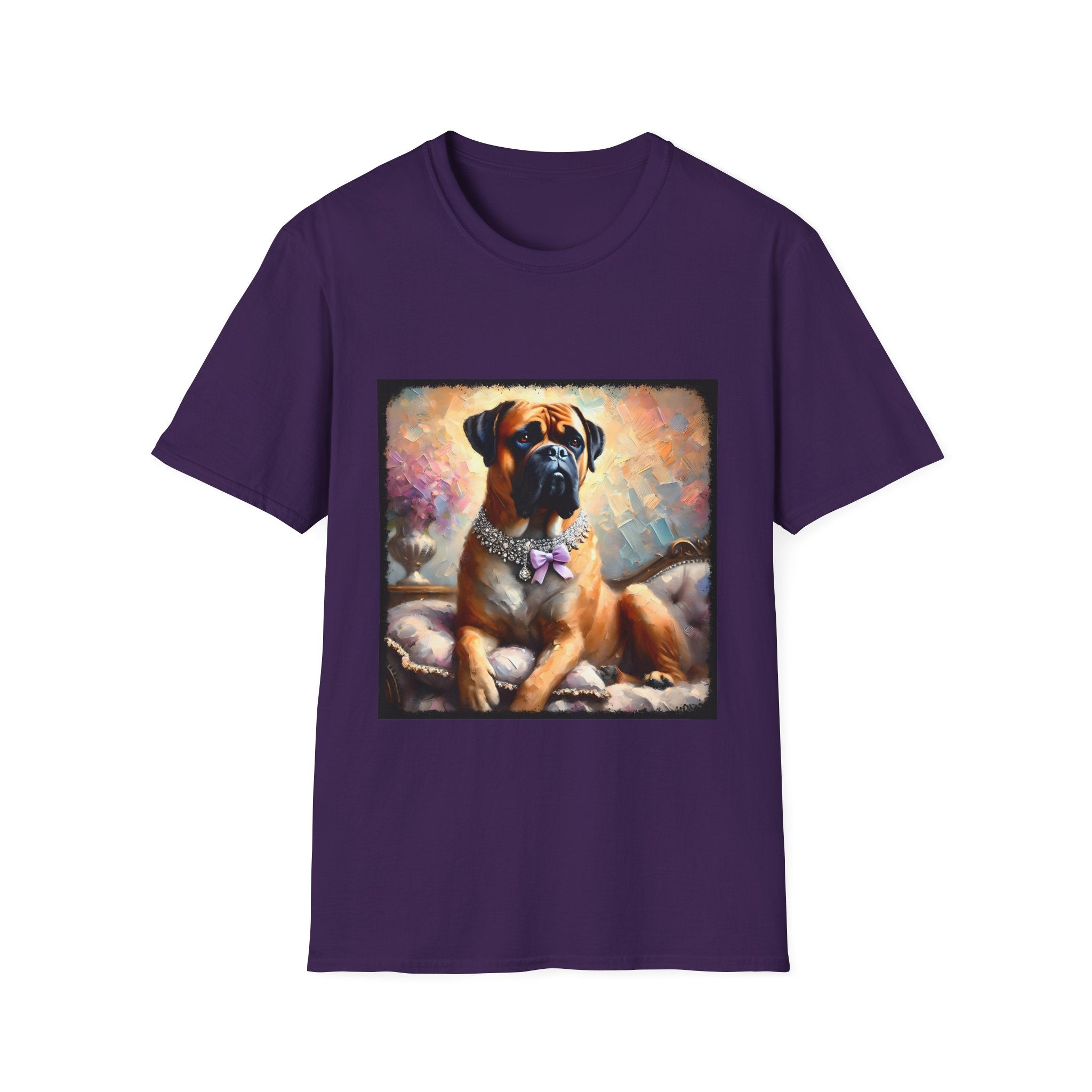 Bullmastiff Purple Bow Classic | Unisex Dog T-Shirt
