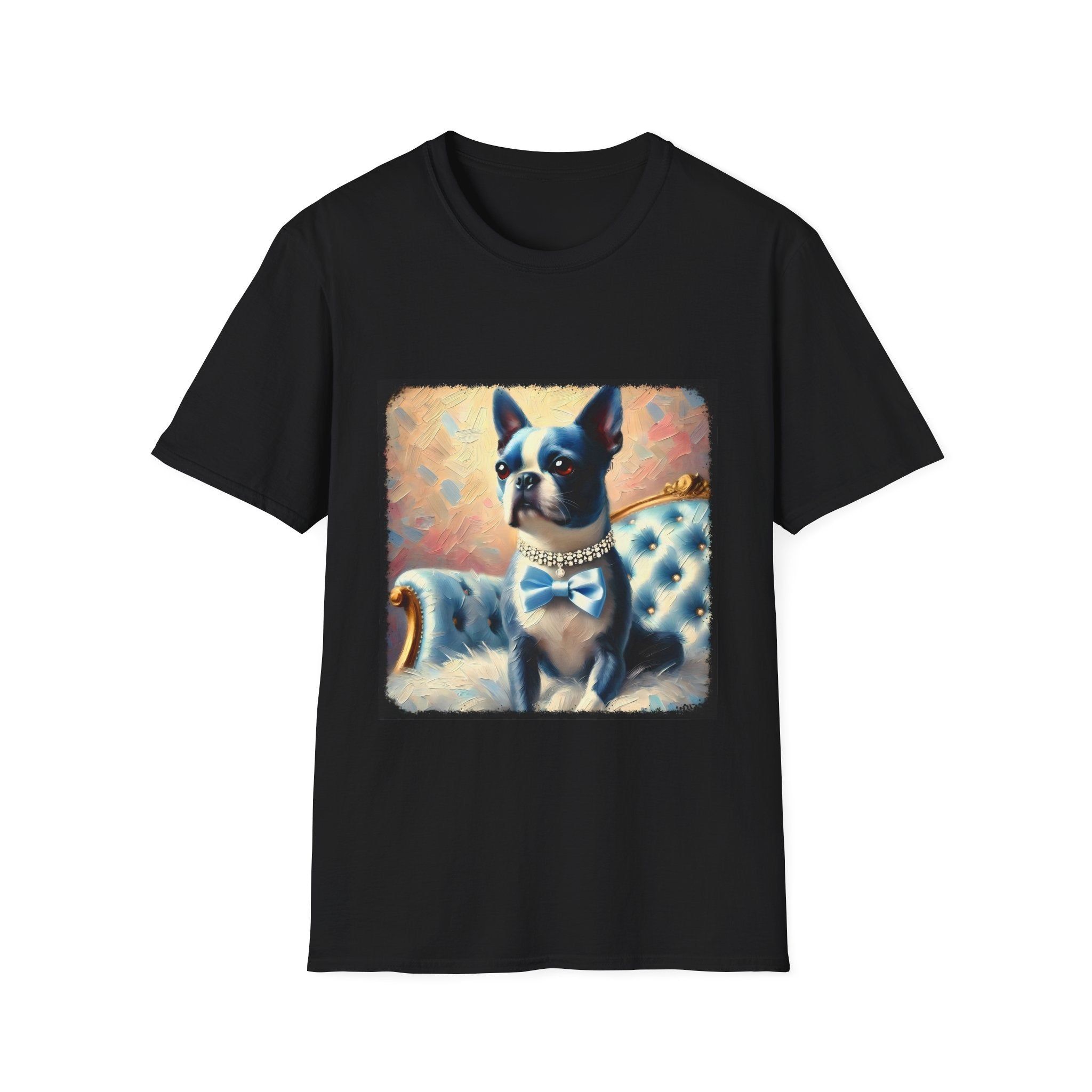 Boston Terrier Blue Classic | Unisex Dog T-Shirt