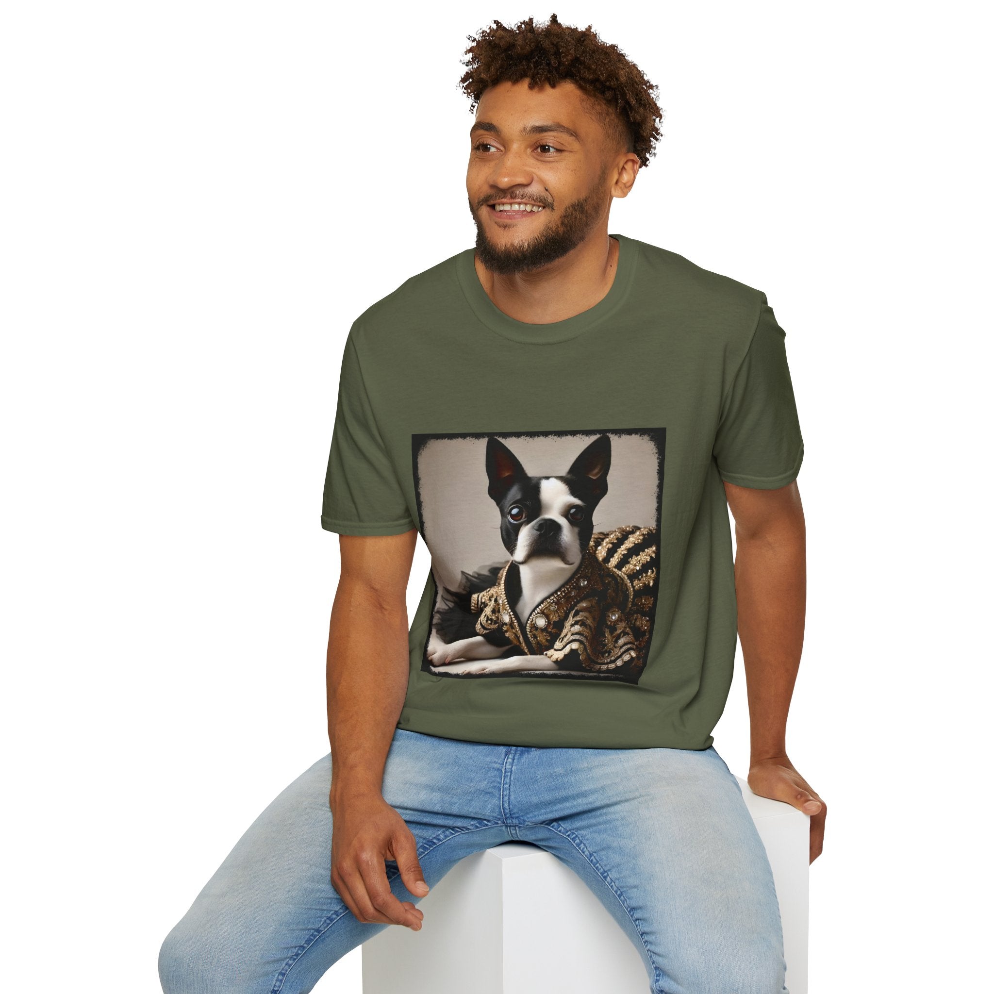 Boston Terrier Brocade Babe | Unisex Dog T-Shirt