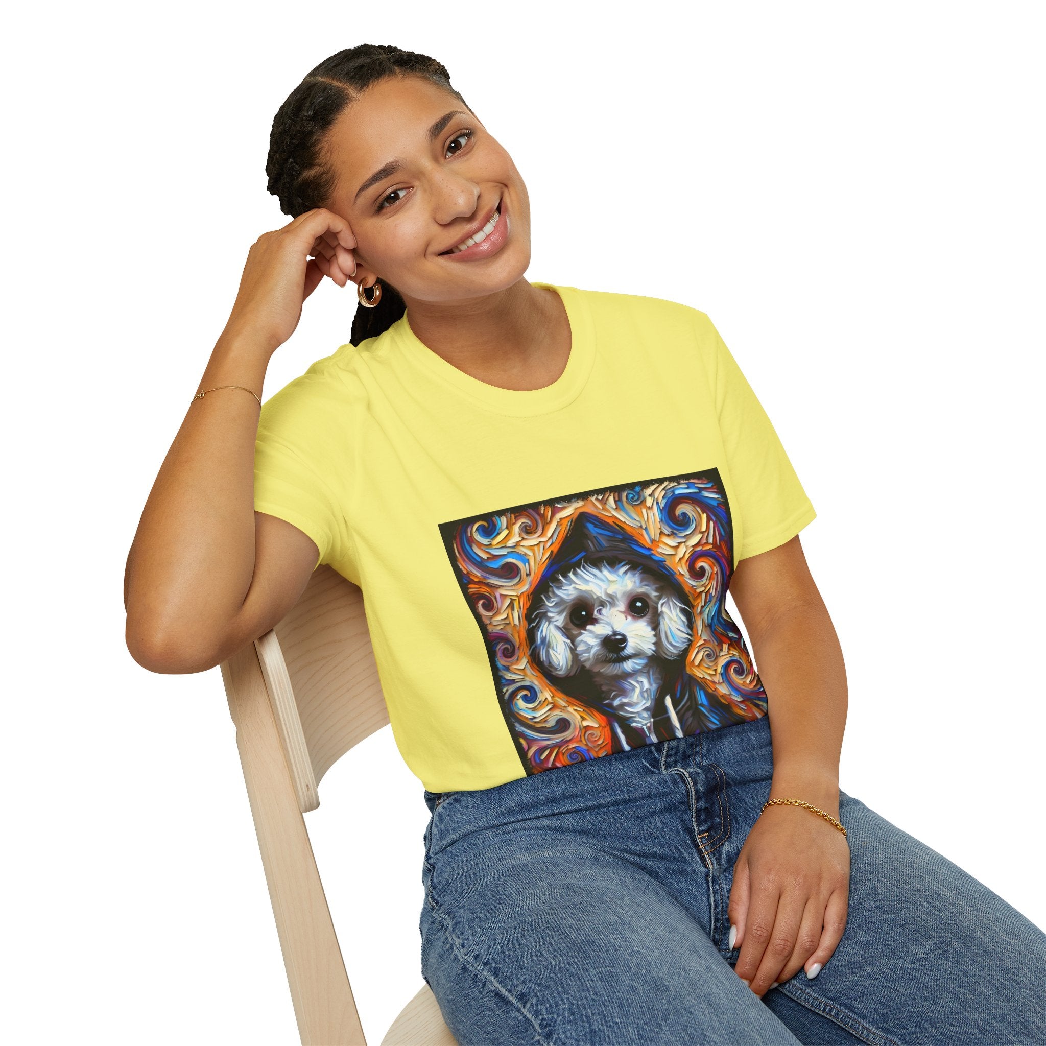Poodle Bold Relaxed Swirl | Unisex Dog T-Shirt
