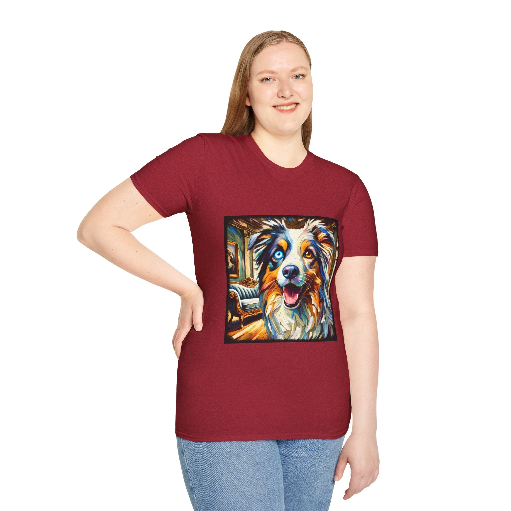Australian Shepherd Blissful Swirl | Unisex Dog T-Shirt