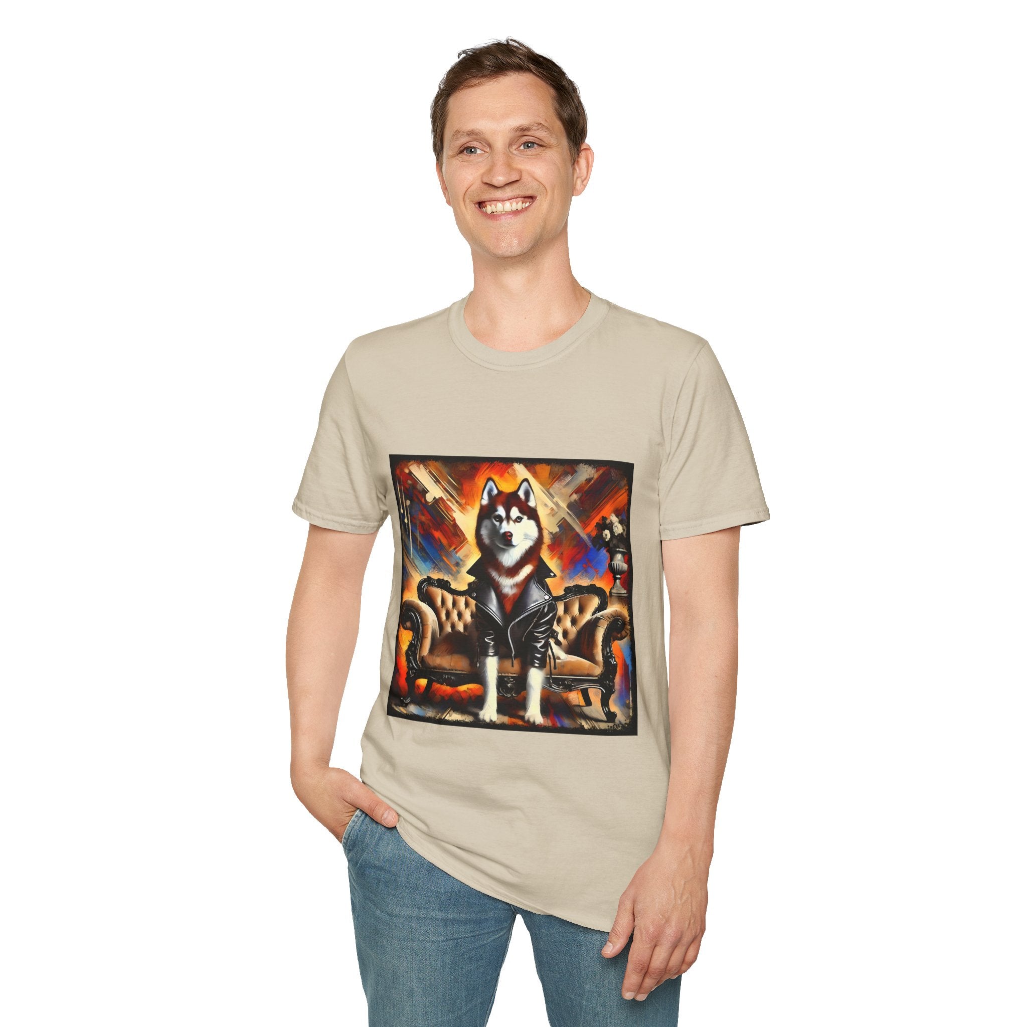 Siberian Husky Vivid Classic | Unisex Dog T-Shirt