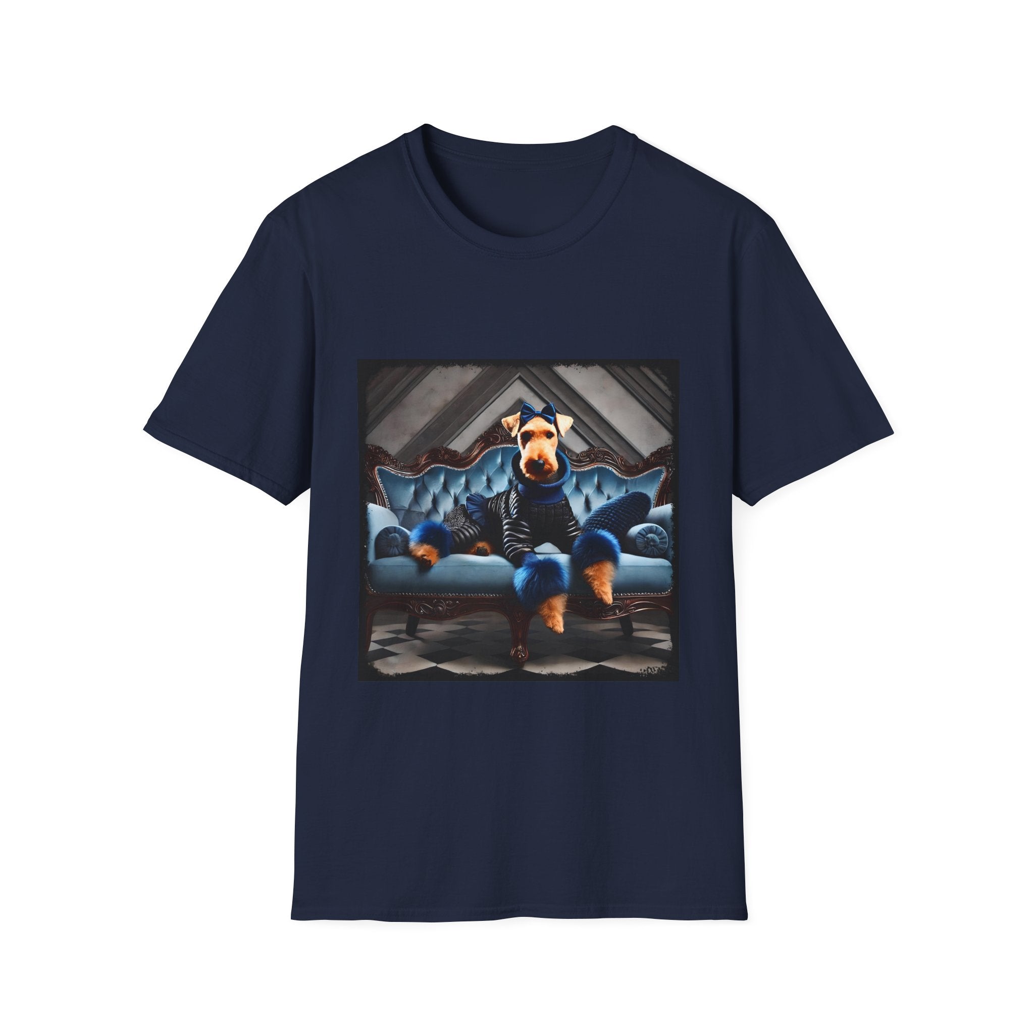 Airedale Terrier Fierce Fashionista | Unisex Dog T-Shirt