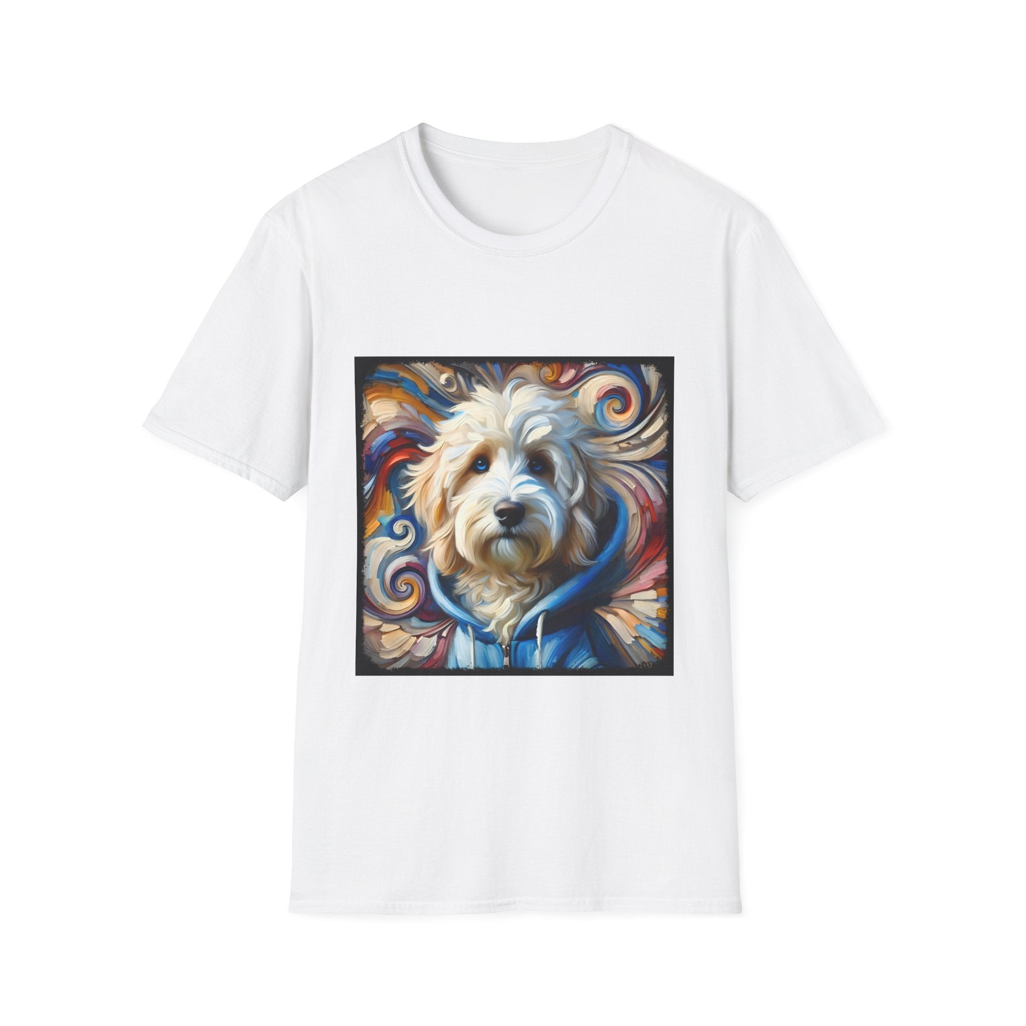 Sheepadoodle Blue Hoodie Swirl | Unisex Dog T-Shirt