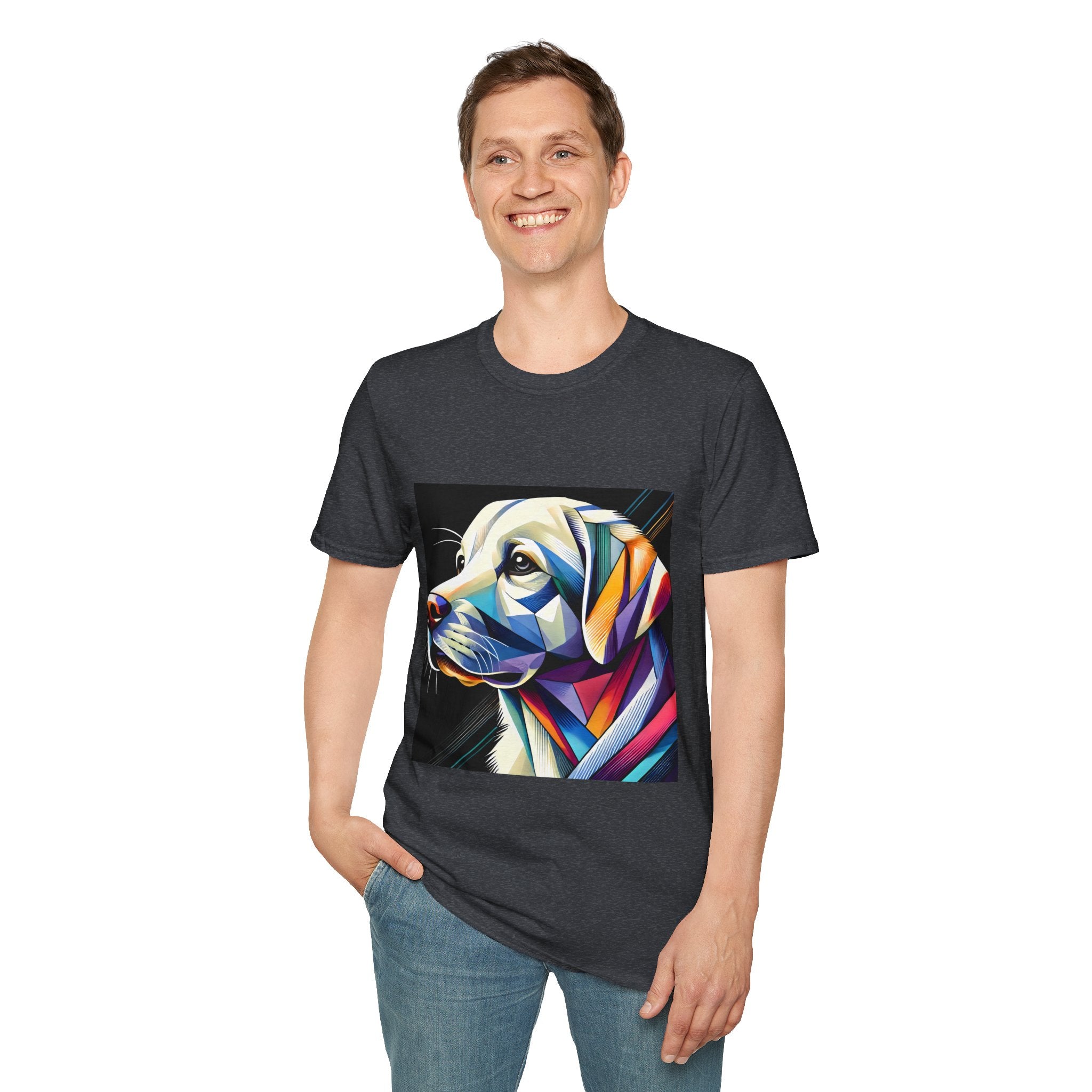 Labrador Retriever Multicolor Geometric | Unisex Dog T-Shirt