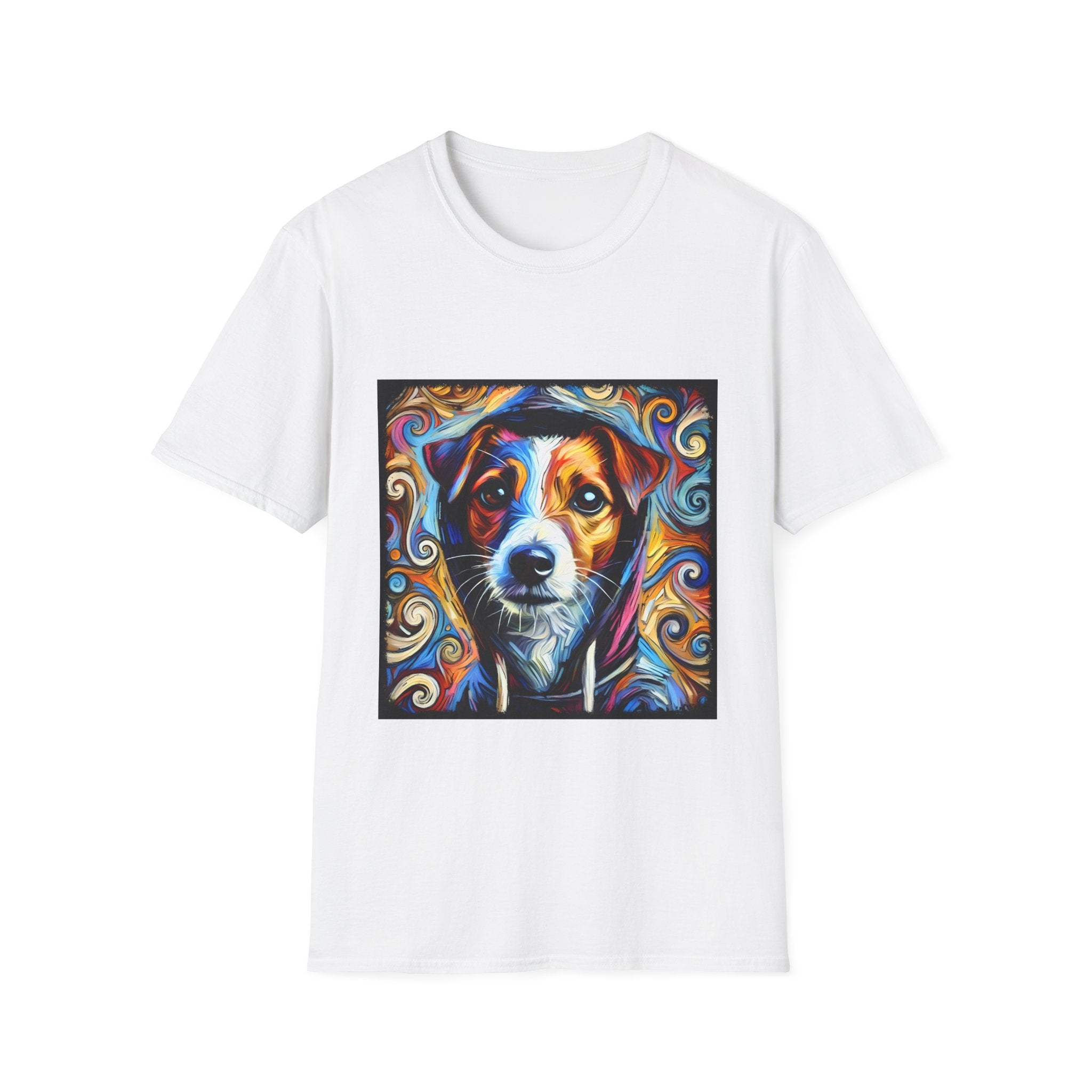 Jack Russell Terrier Relaxed Swirl | Unisex Dog T-Shirt
