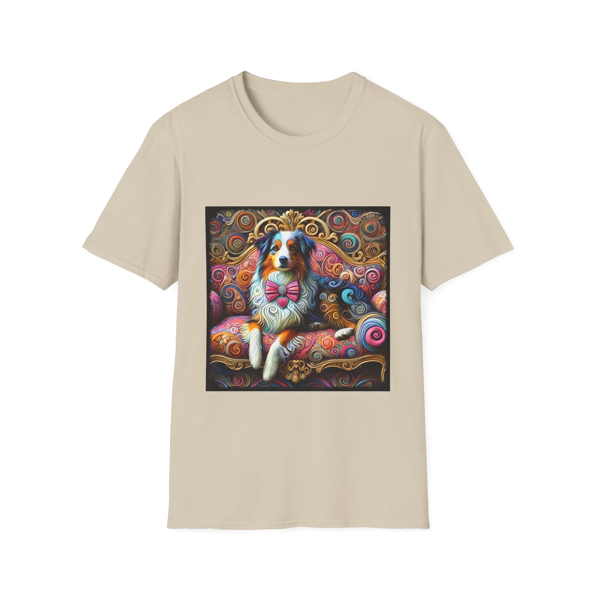 Australian Shepherd Love Swirl | Unisex Dog T-Shirt