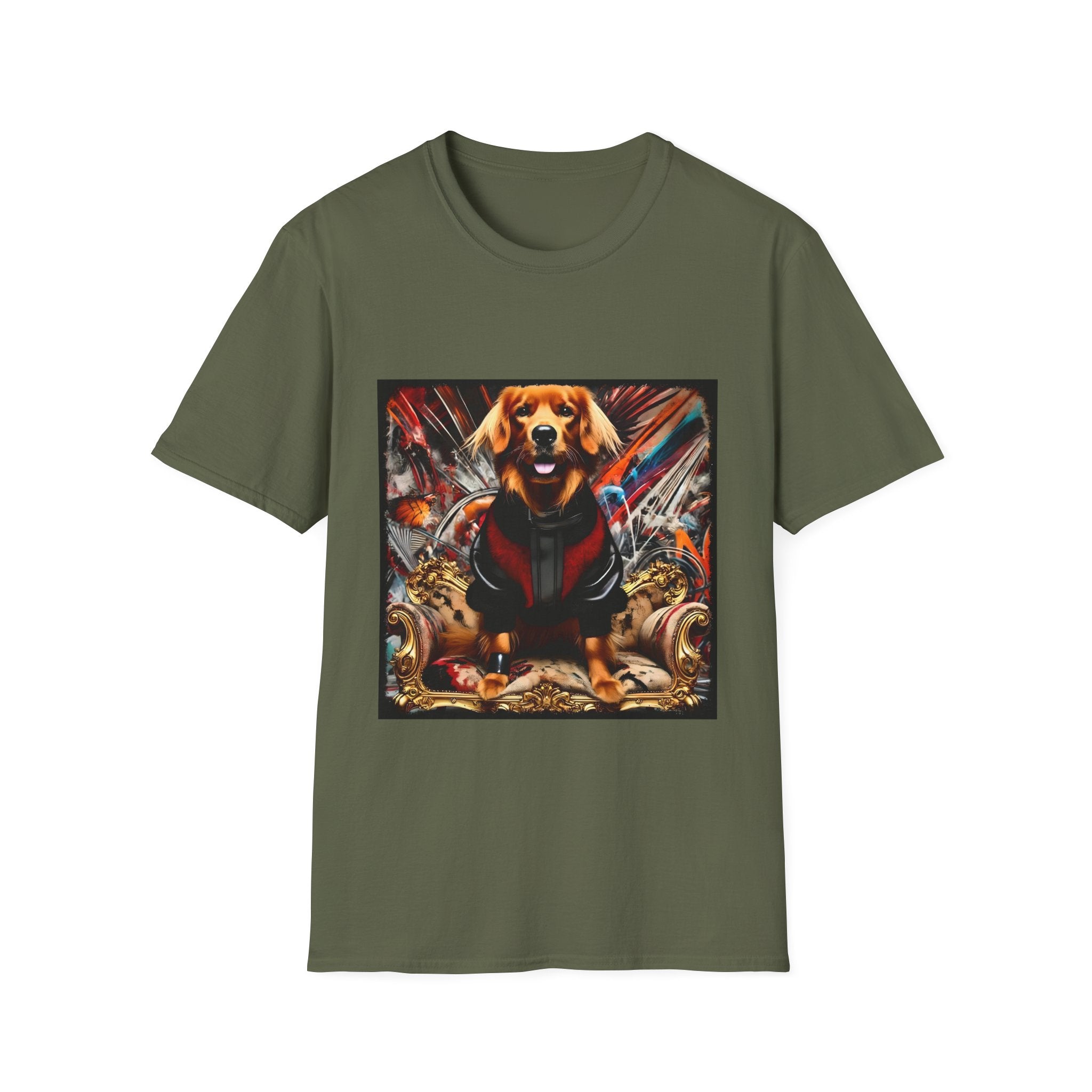 Golden Retriever Electric Icon | Unisex Dog T-Shirt