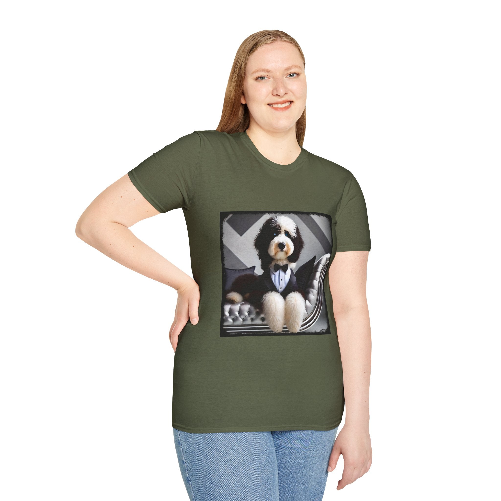 Sheepadoodle Distinguished Gent | Unisex Dog T-Shirt