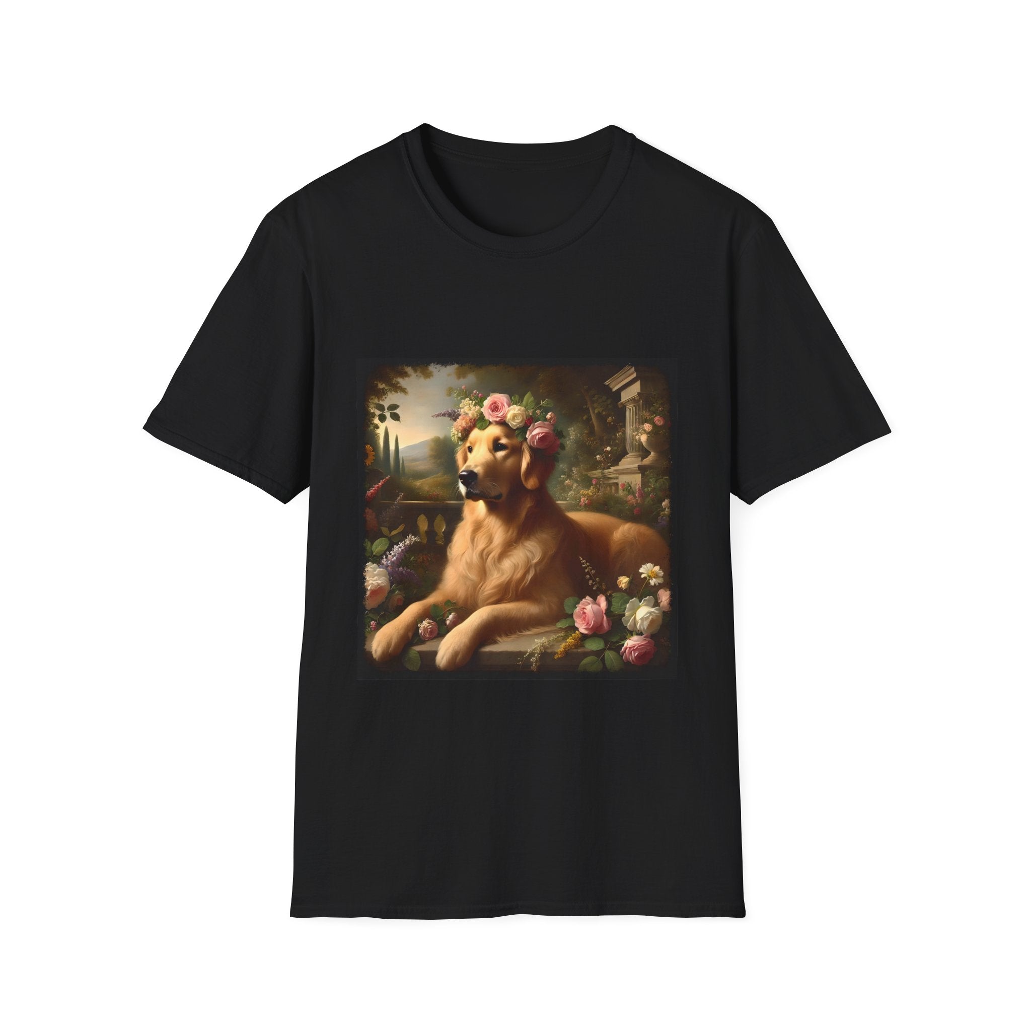 Golden Retriever Botanical Beauty | Unisex Dog T-Shirt