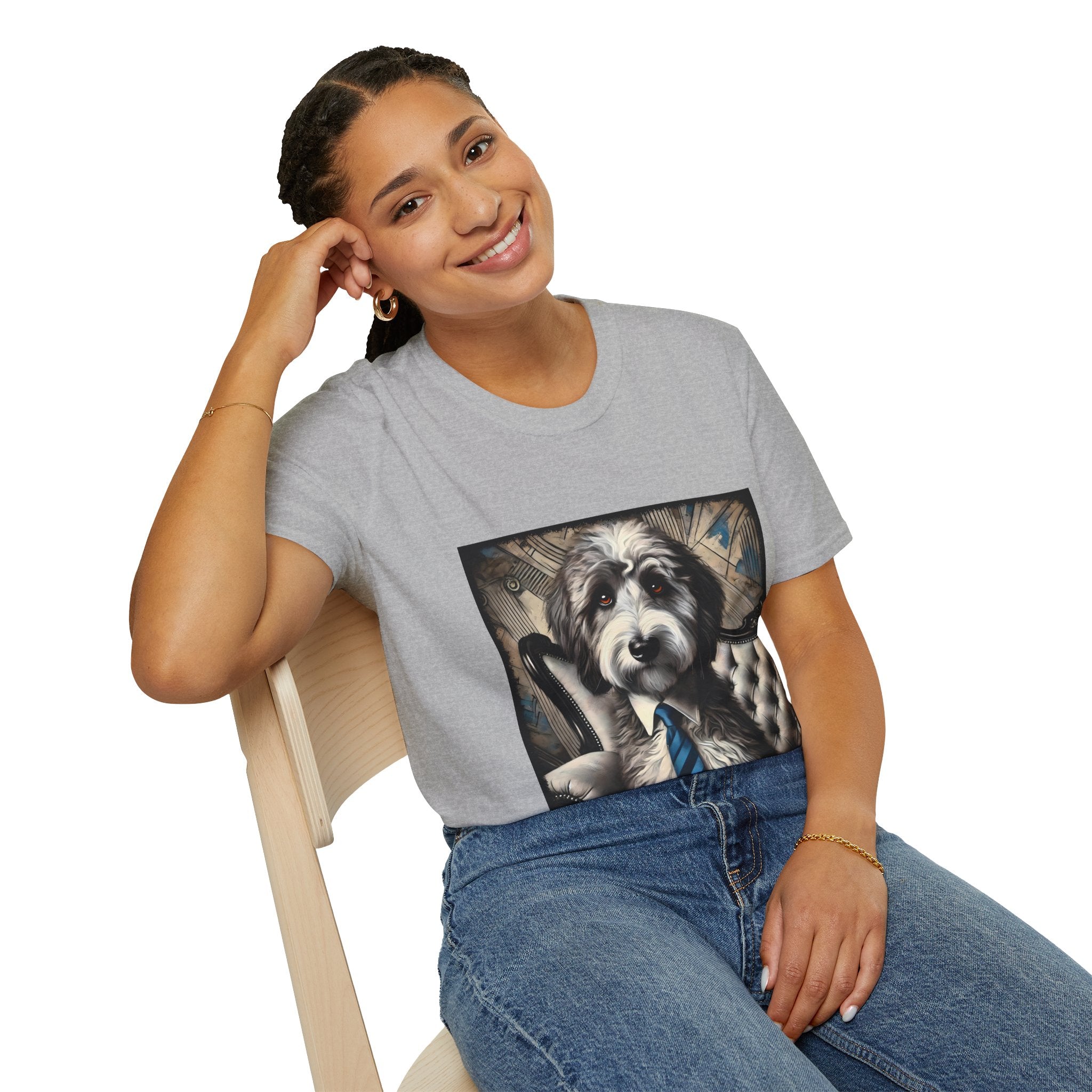 Sheepadoodle Handsome Gent | Unisex Dog T-Shirt