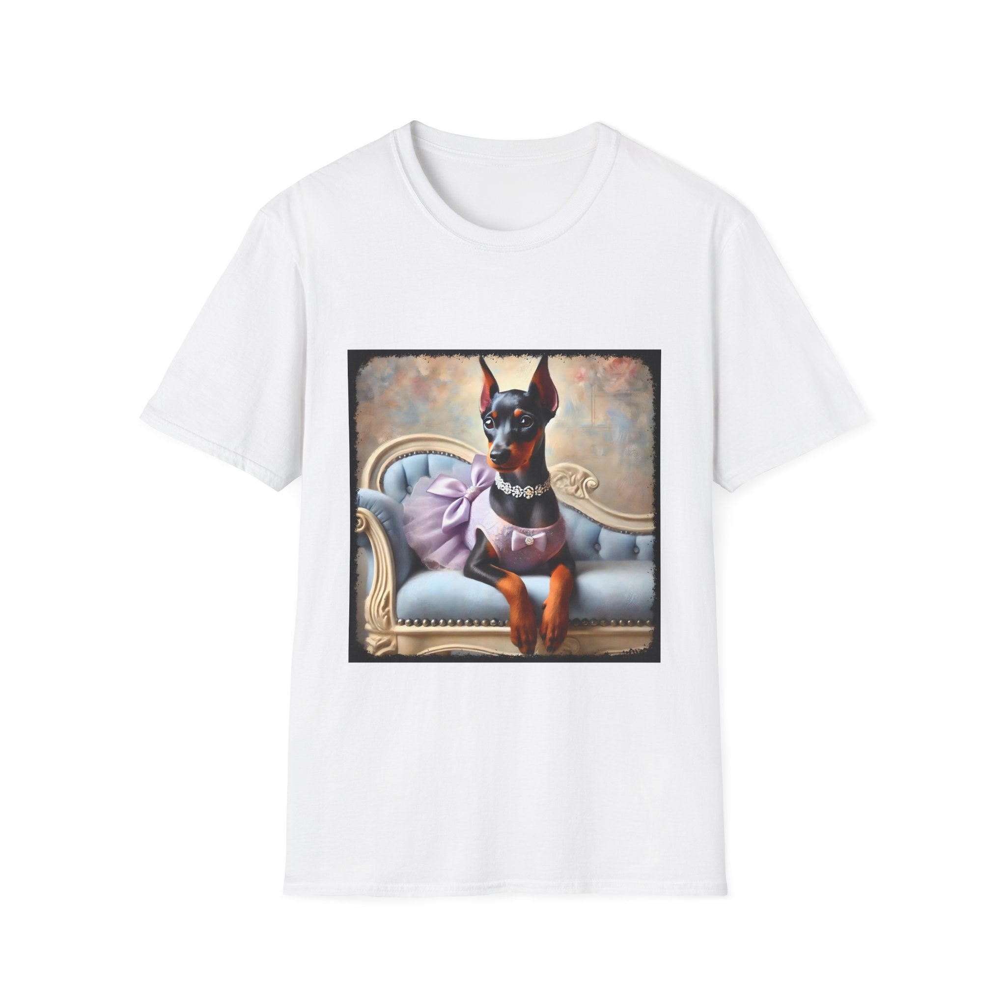 Doberman Pinscher Purple Princess Classic | Unisex Dog T-Shirt