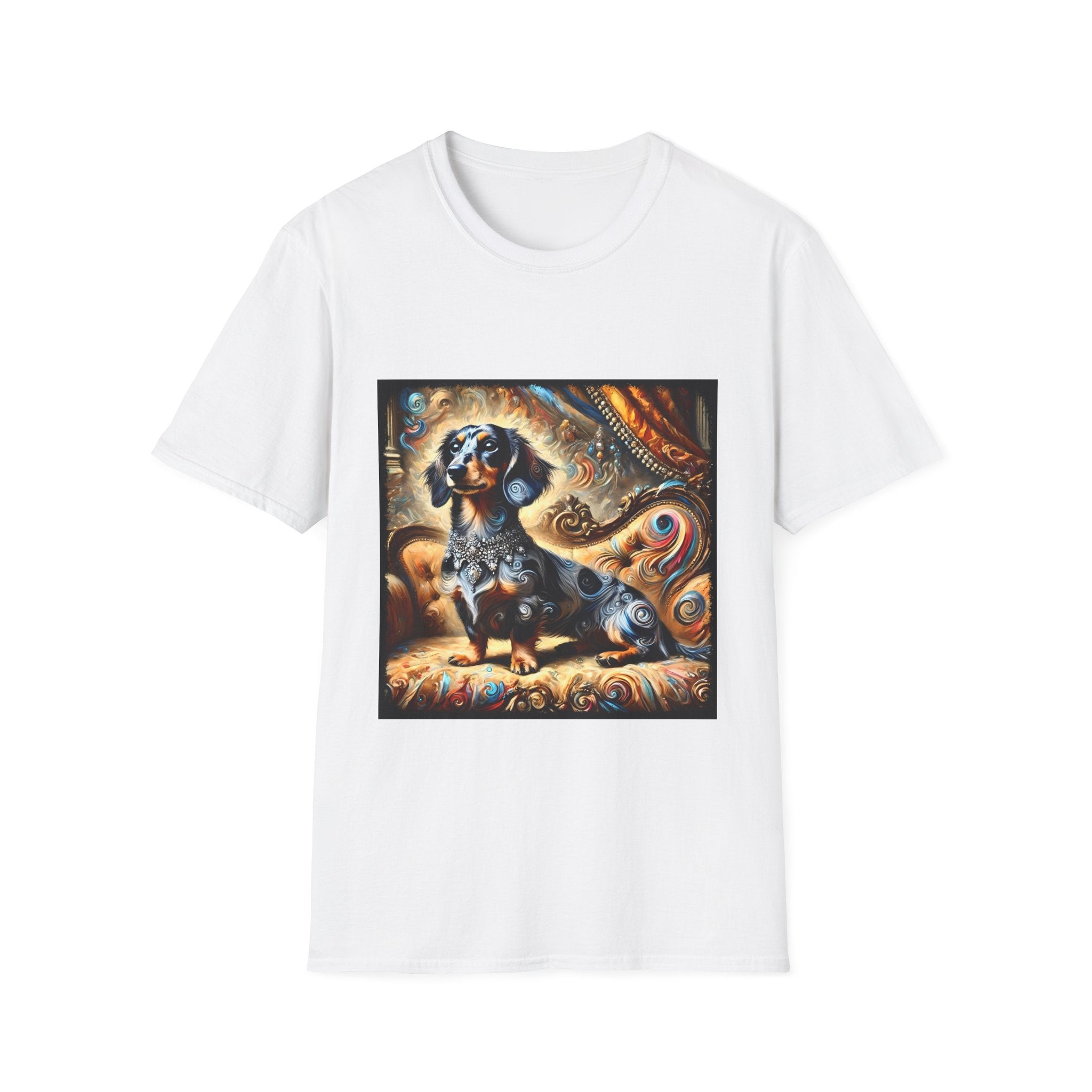 Dachshund Warm Diamond Swirl | Unisex Dog T-Shirt