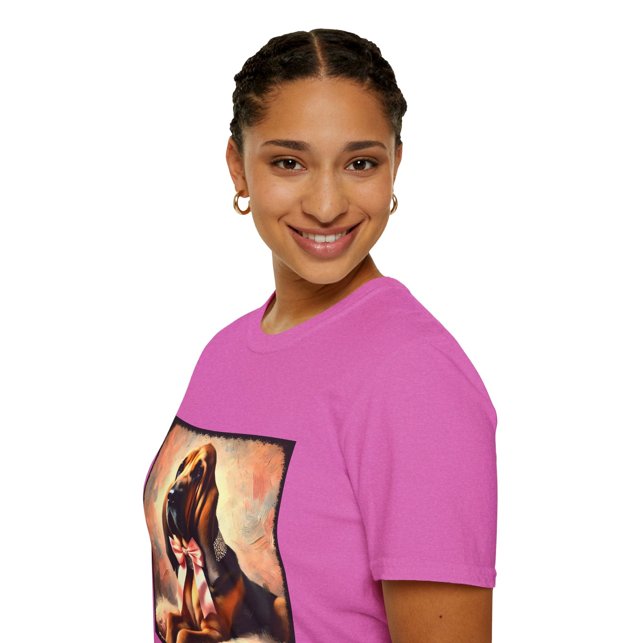 Bloodhound Poised Classic | Unisex Dog T-Shirt