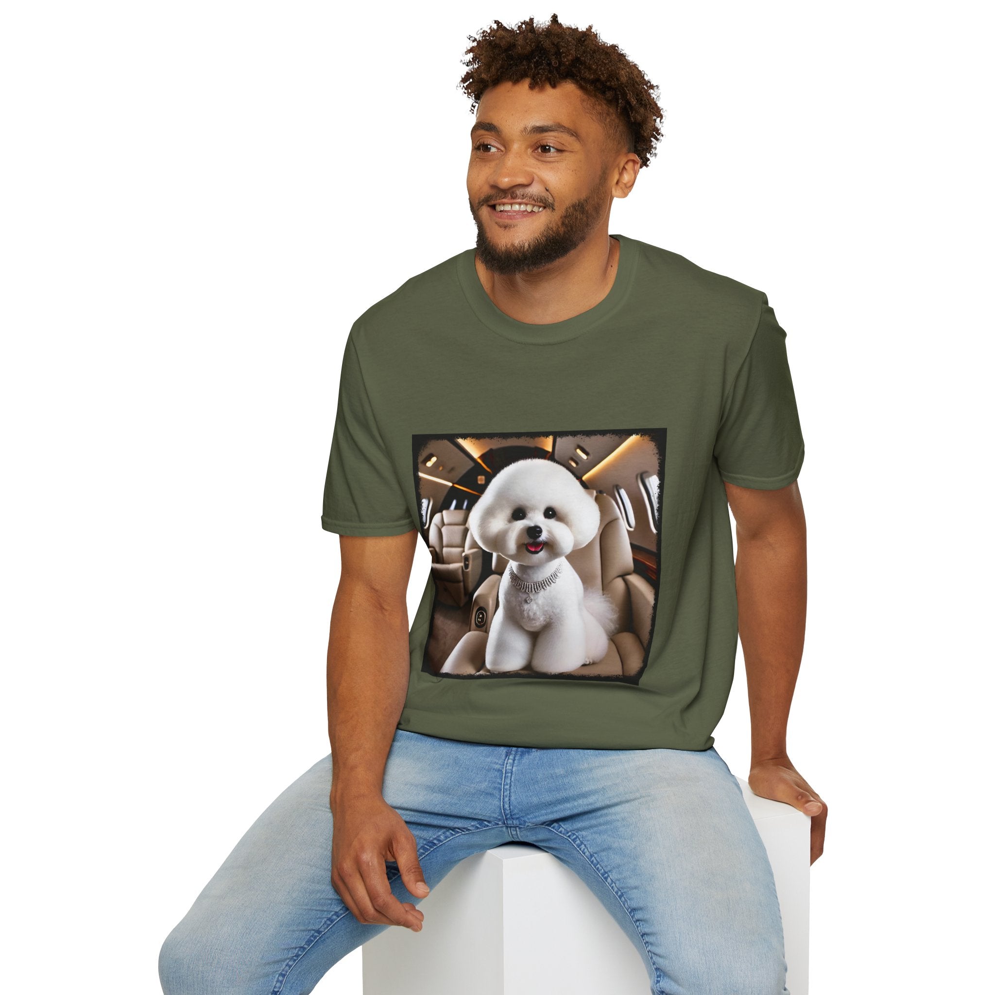 Bichon Frise Friendly Flier | Unisex Dog T-Shirt