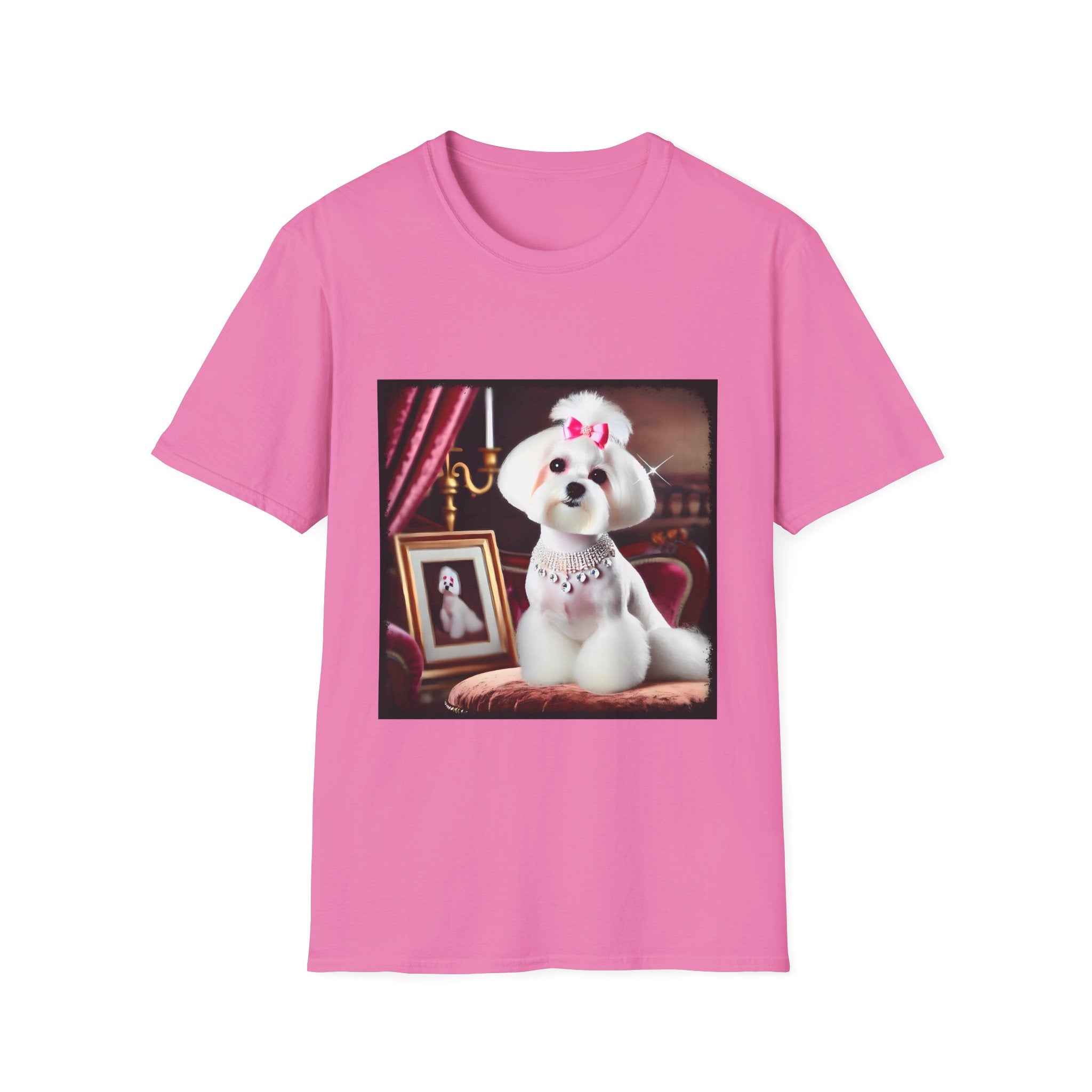 Maltese Pink Princess | Unisex Dog T-Shirt