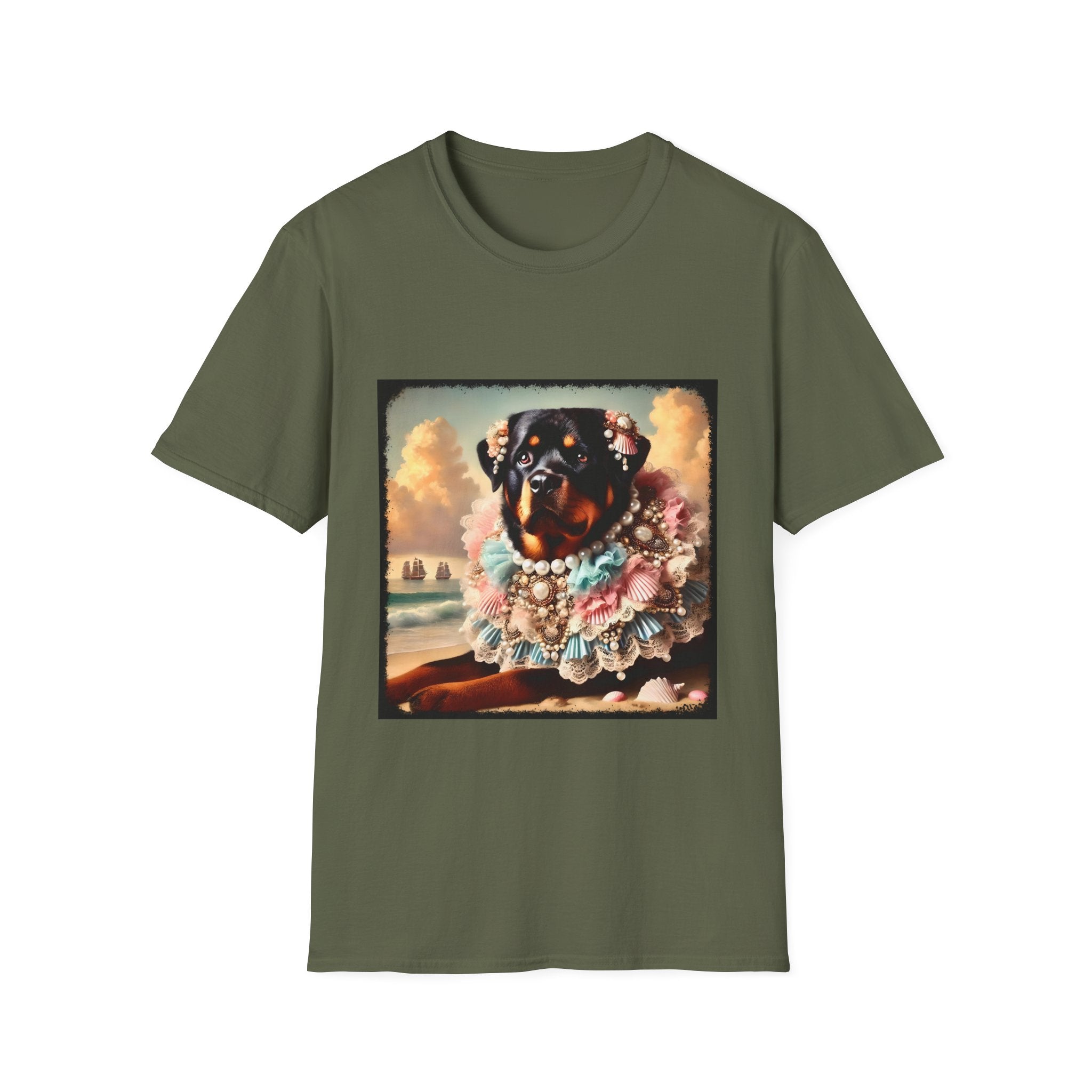 Rottweiler Beach Beauty | Unisex Dog T-Shirt