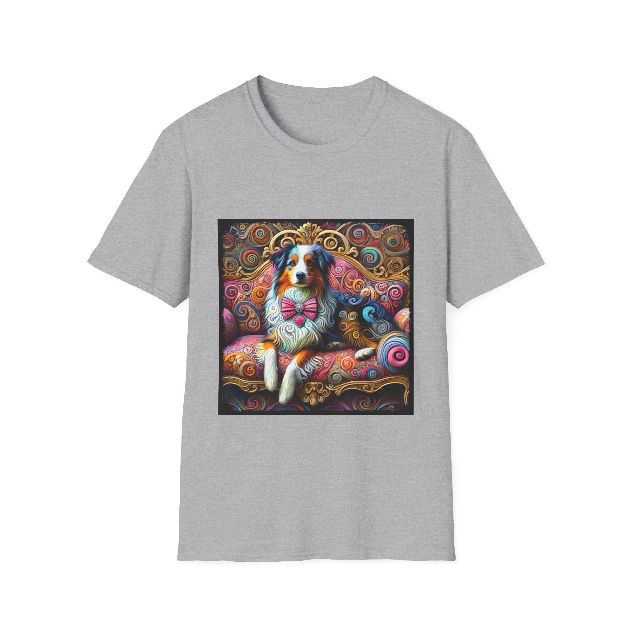 Australian Shepherd Love Swirl | Unisex Dog T-Shirt