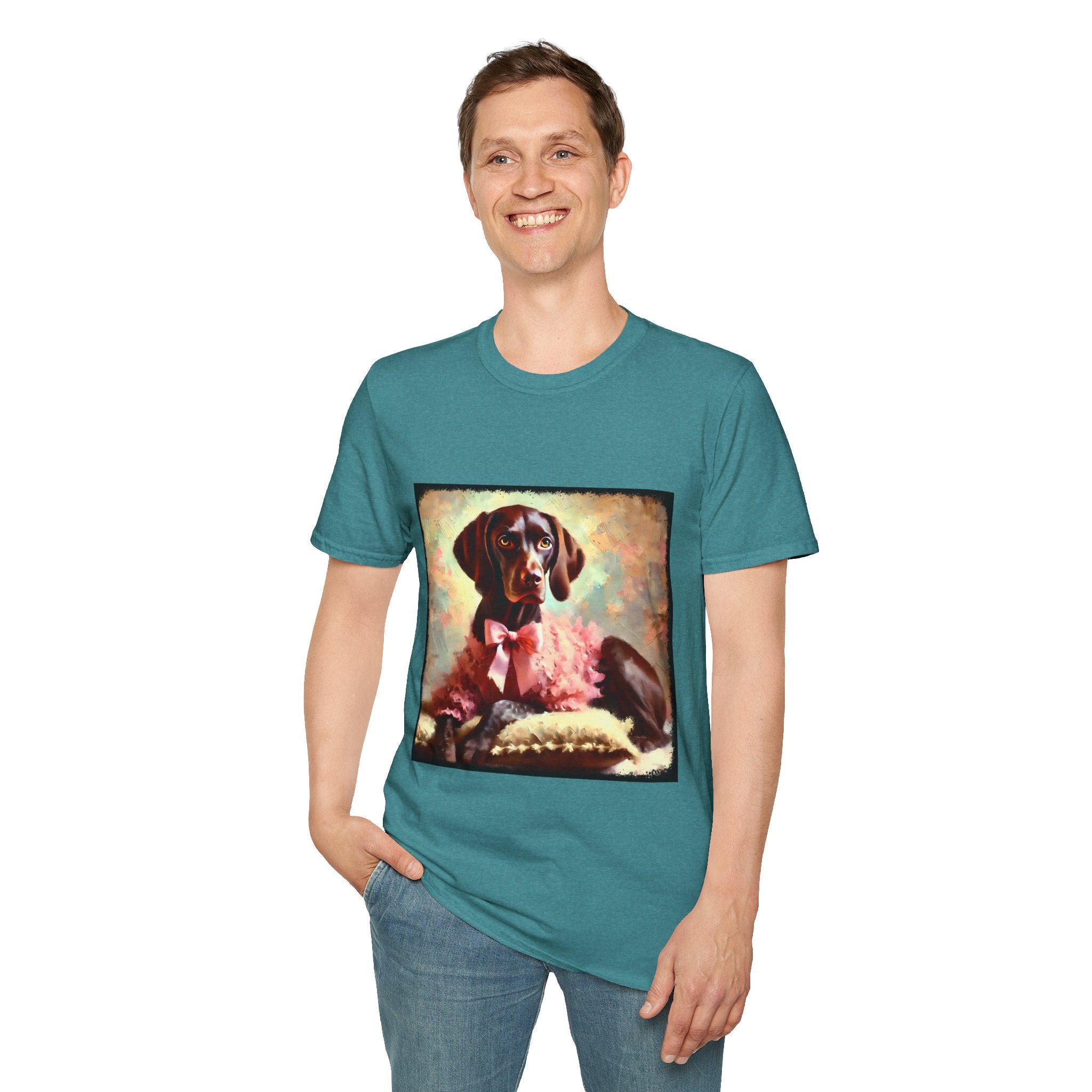 German Shorthaired Pointer Poised Classic | Unisex Dog T-Shirt