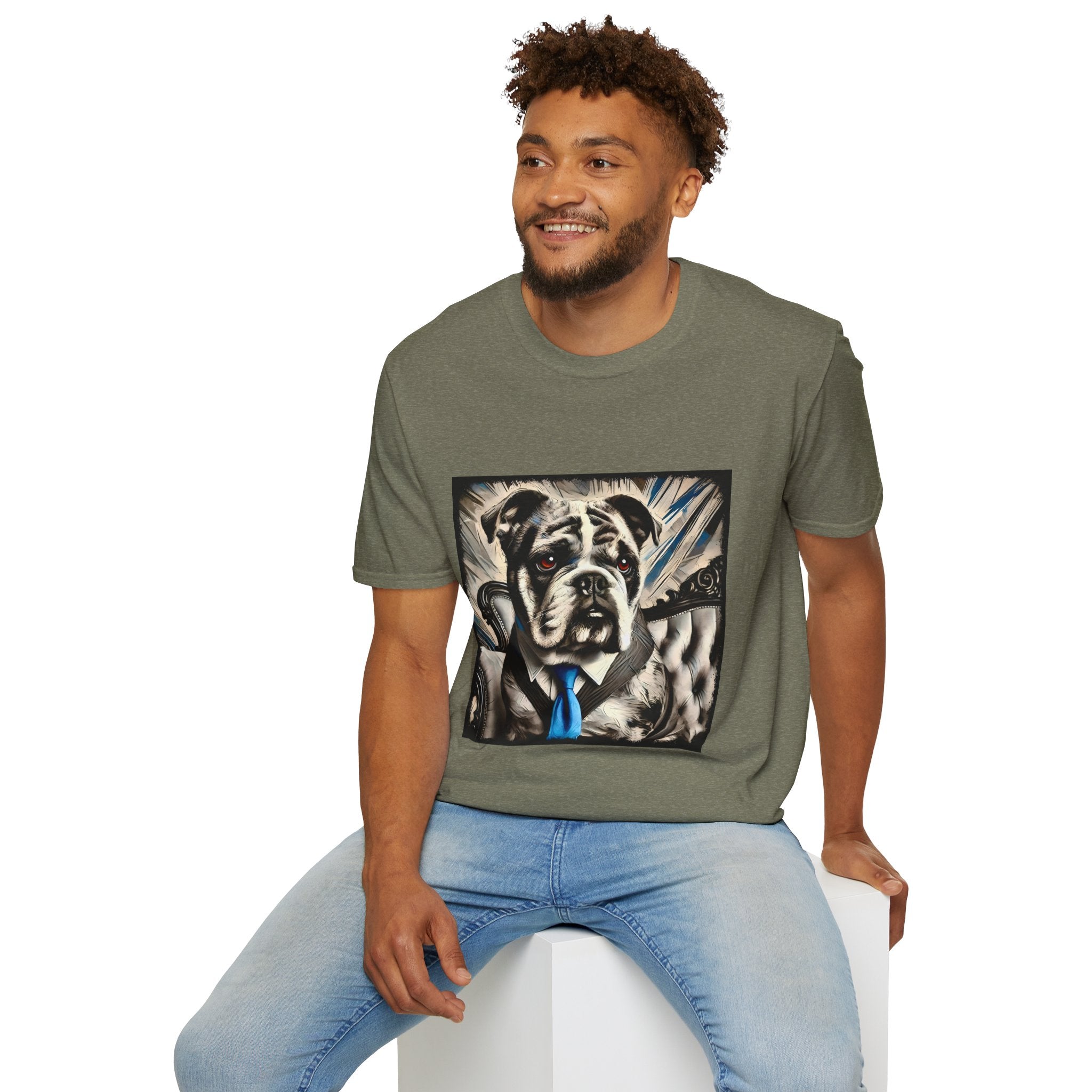 Bulldog Handsome Gent | Unisex Dog T-Shirt
