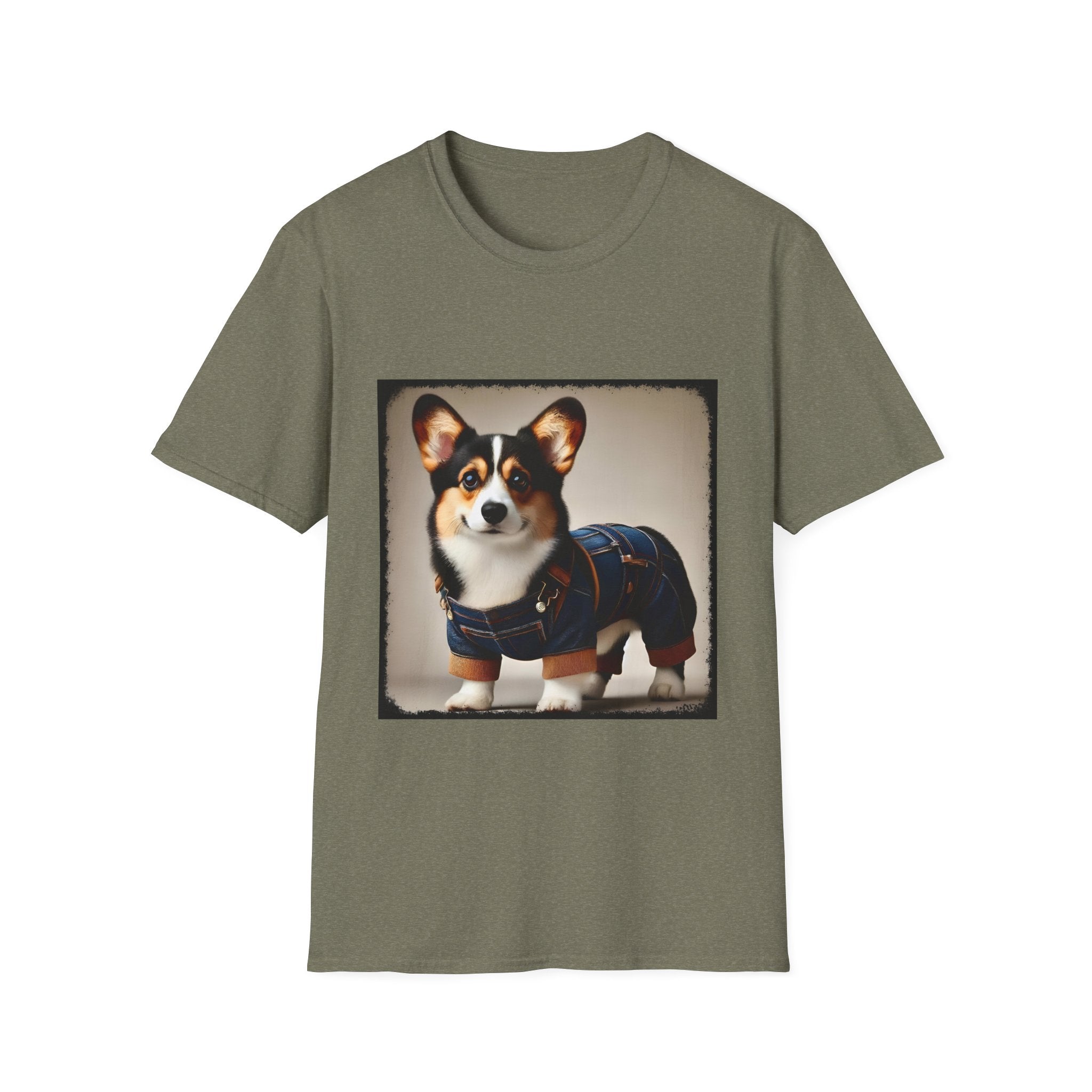 Pembroke Welsh Corgi Denim Doll | Unisex Dog T-Shirt