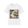 Bichon Frise Rose Pup | Unisex Dog T-Shirt